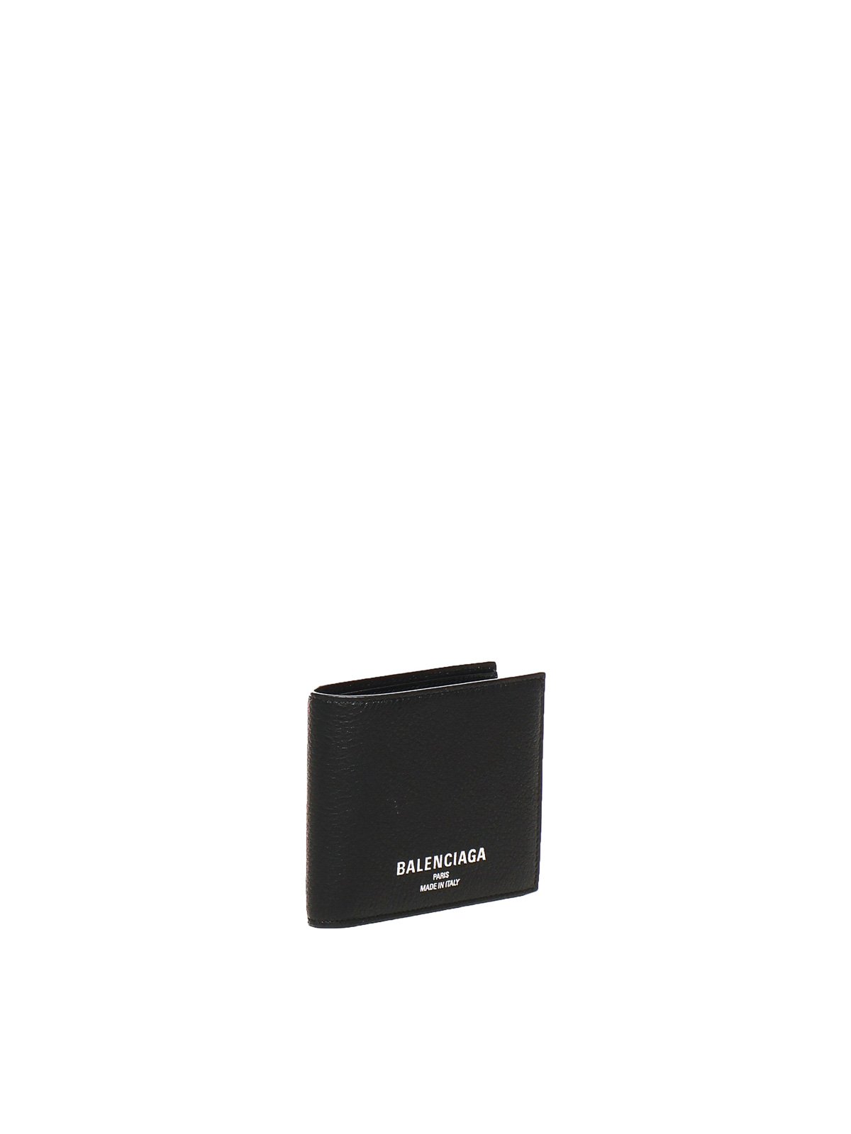 Balenciaga Folding Square Credit Wallet In Black
