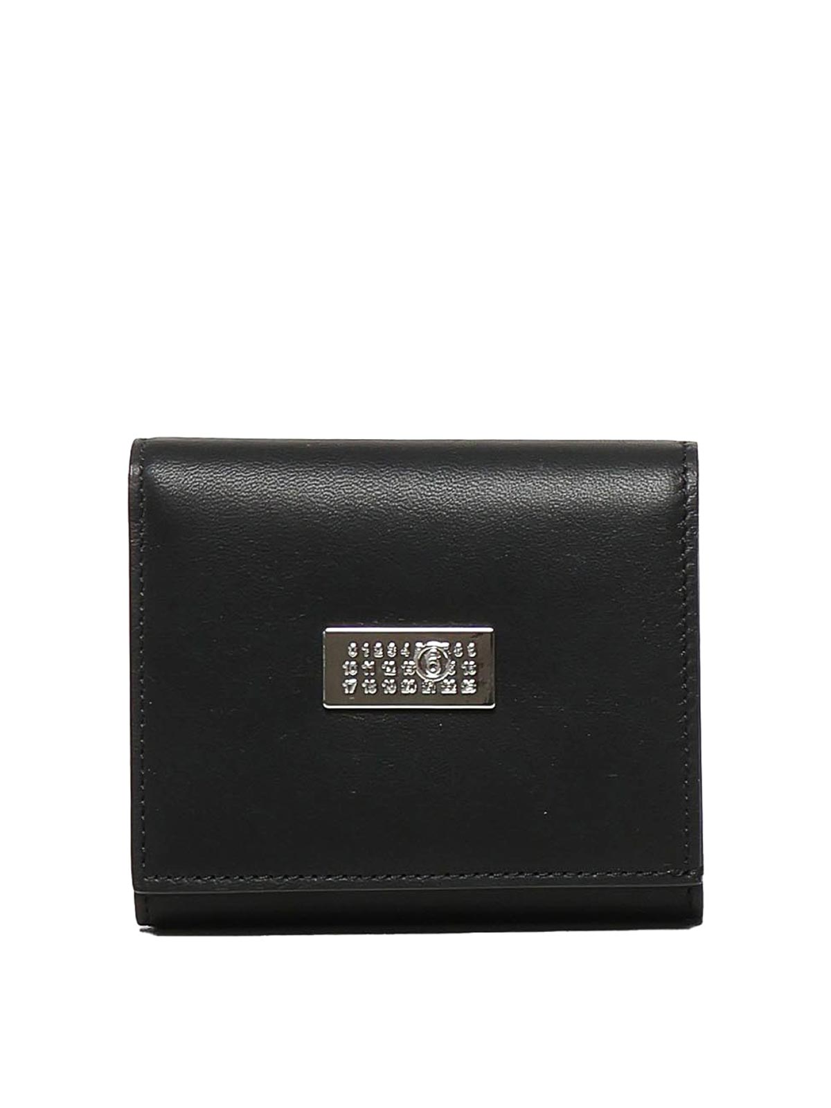 Mm6 Maison Margiela Bi-fold Wallet With Logo In Black