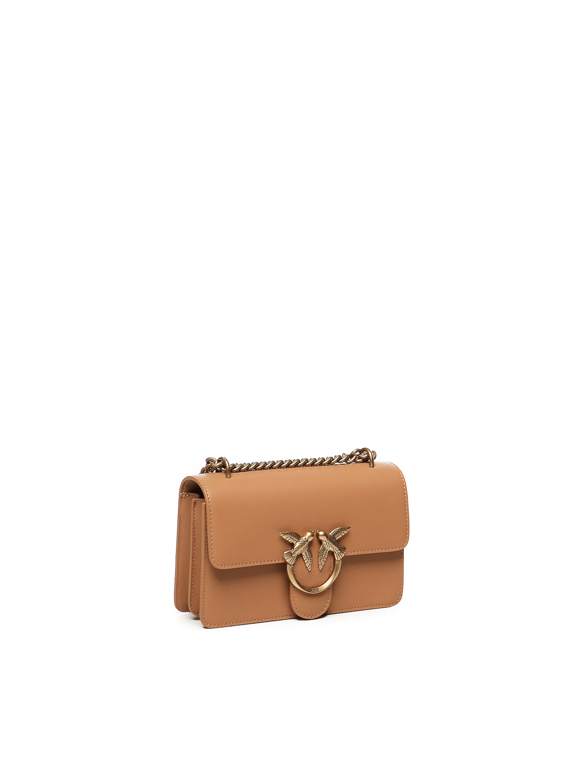 Pinko Mini Love One Bag In Brown