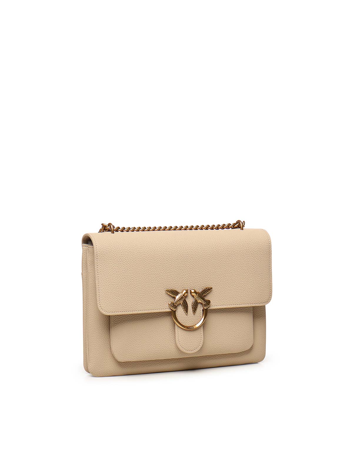 Pinko Love One Soft Bag In Sand