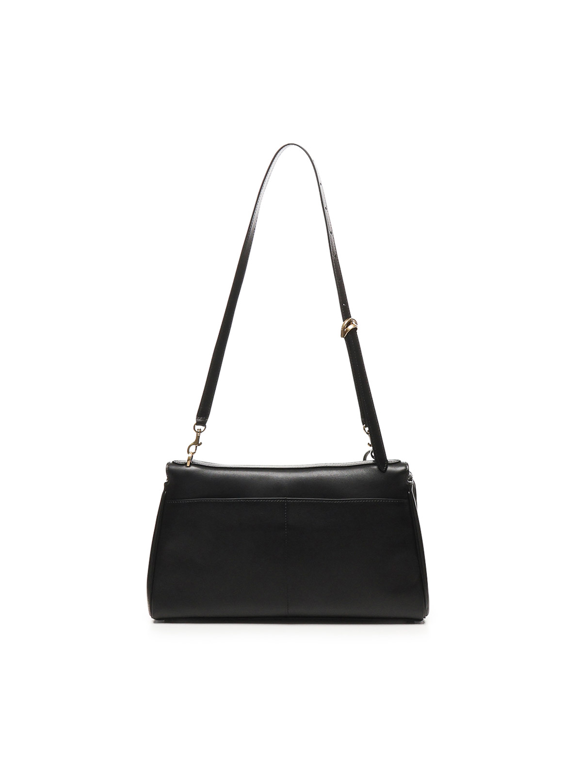 Balenciaga Rodeo Turn-lock Closure Calfskin Shoulder Bag In Black