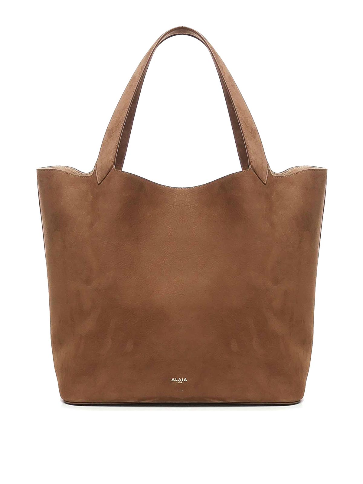 Alaïa Le Cabas Nubuck Bag In Brown