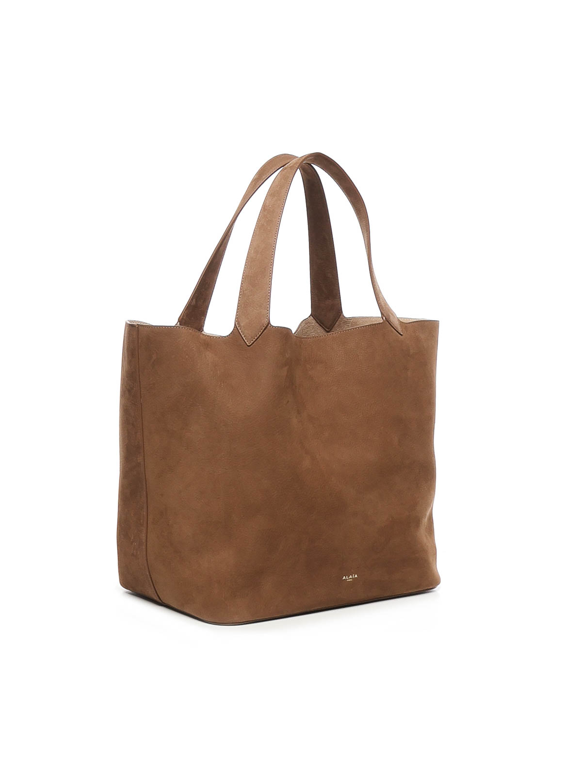 Alaïa Le Cabas Nubuck Bag In Brown