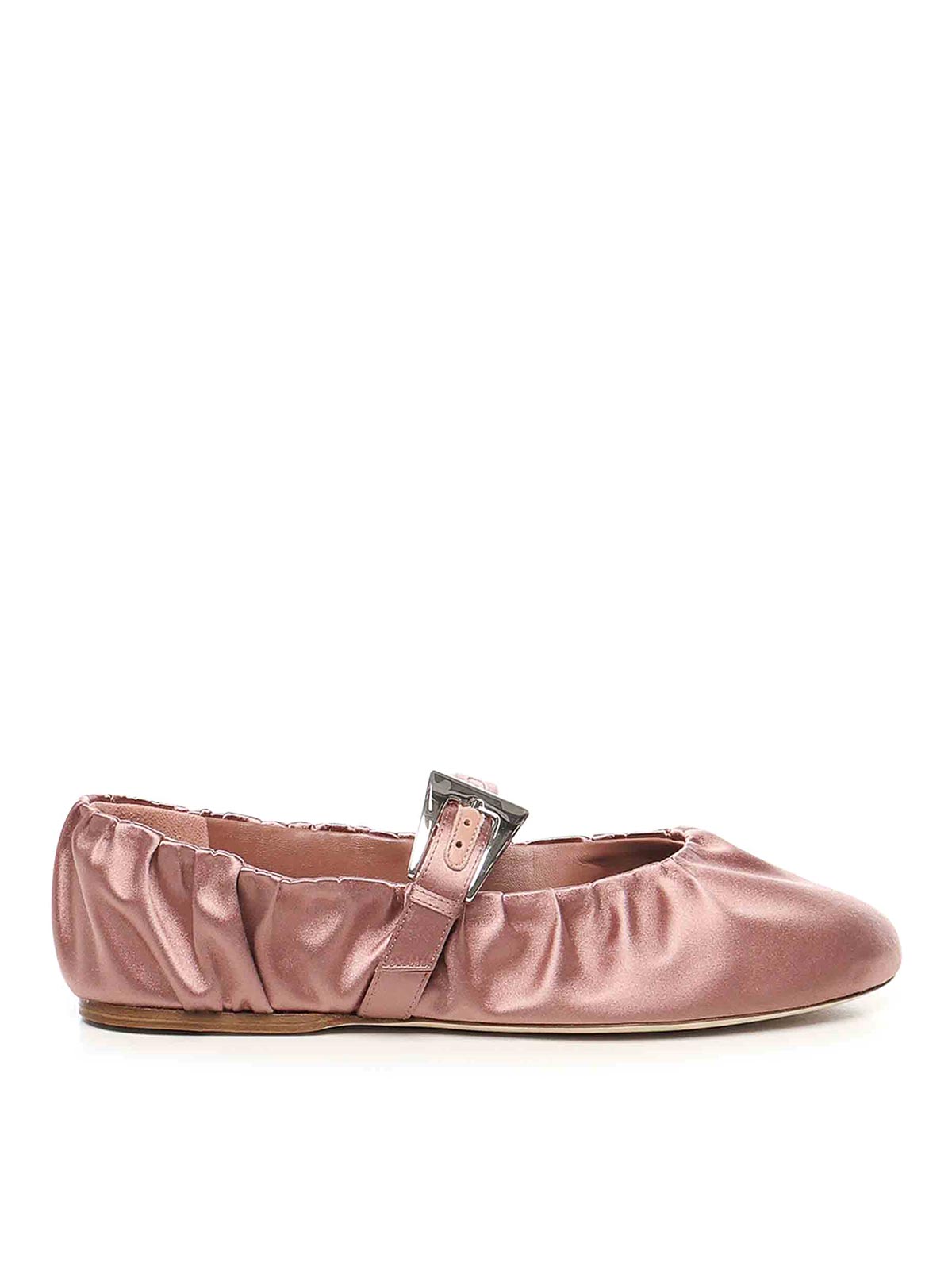 Paris Texas Sveva Satin Ballerinas In Black