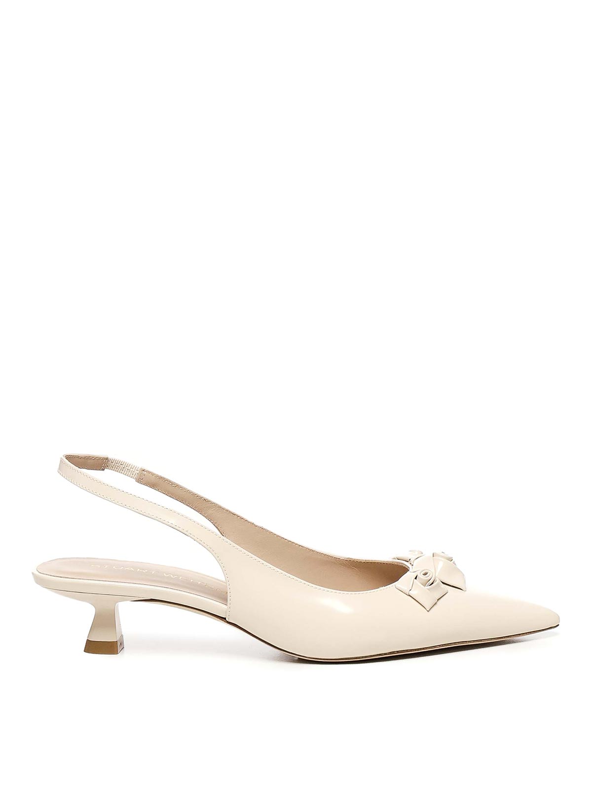 Stuart Weitzman Slingback Rosie In White