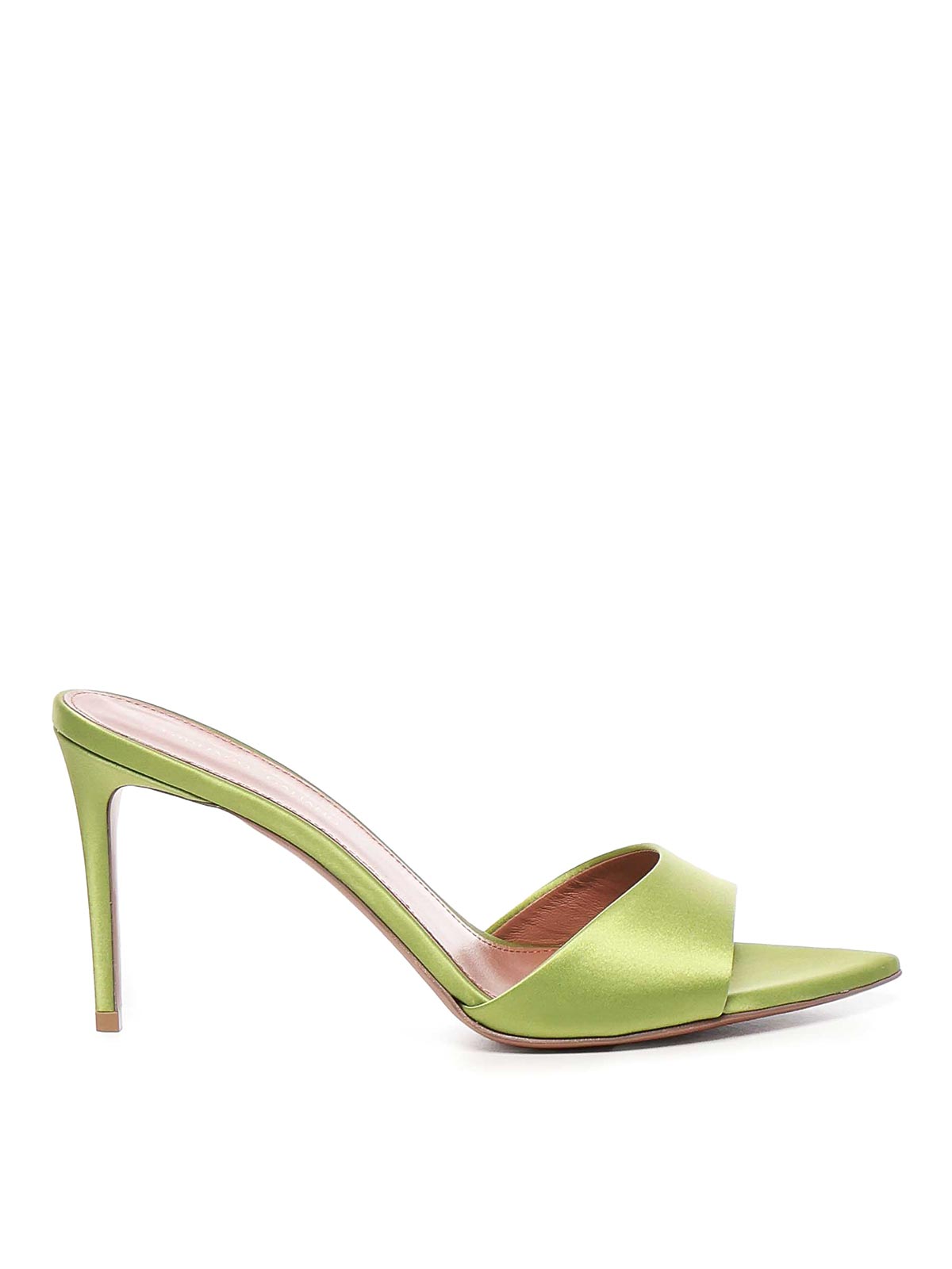 Giuliano Galiano Alixia Mule In Satin In Yellow