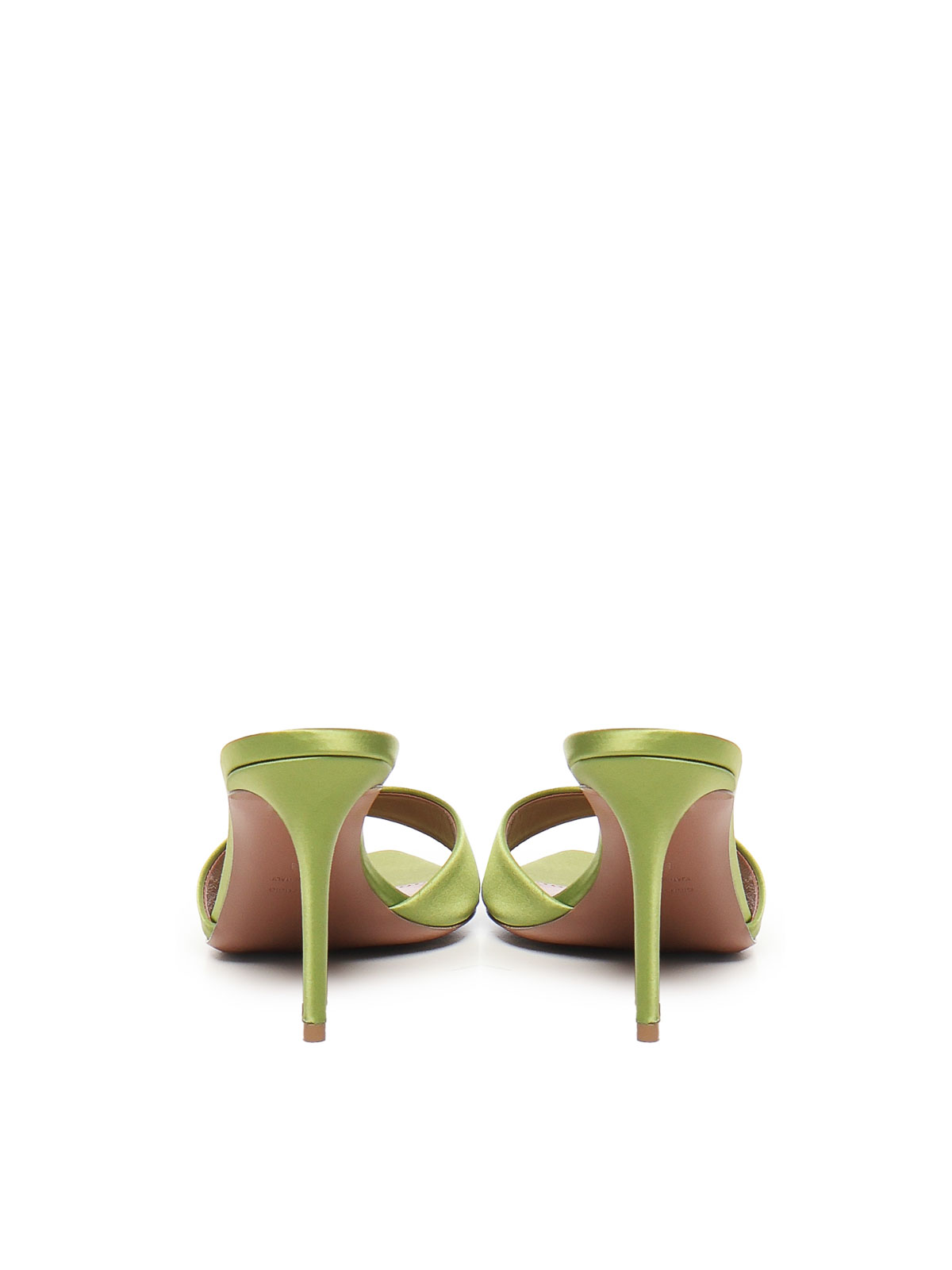 Giuliano Galiano Alixia Mule In Satin In Yellow