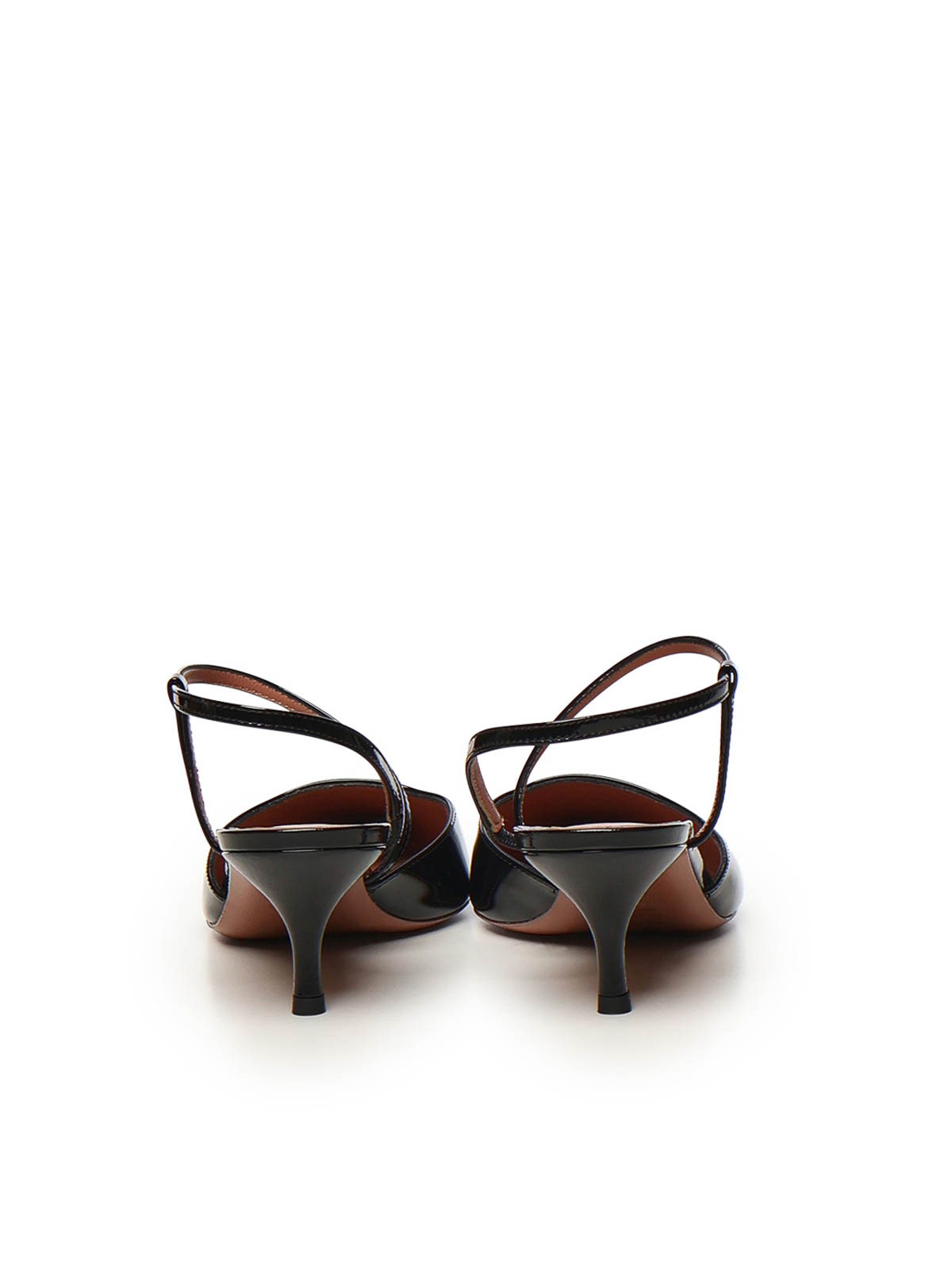 Giuliano Galiano Demi Sandals In Paint In Black