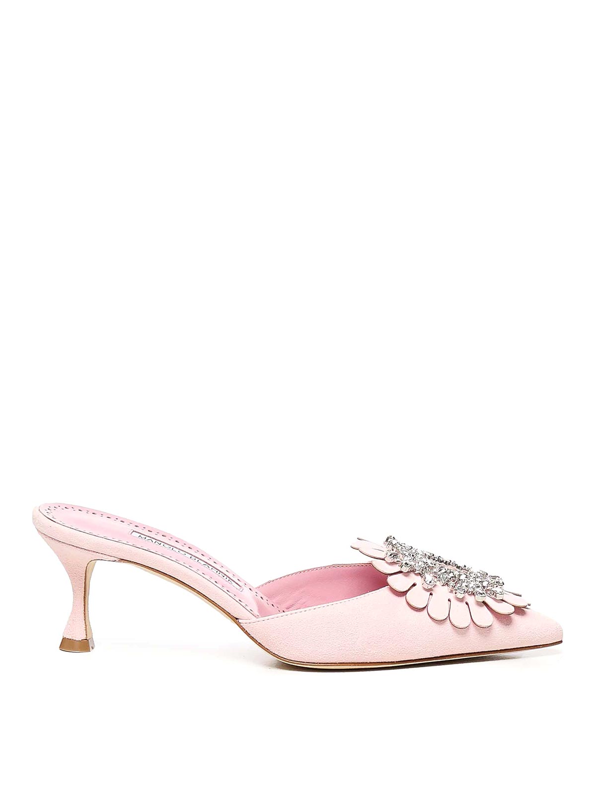 Manolo Blahnik Shogmuo Mules In Nude