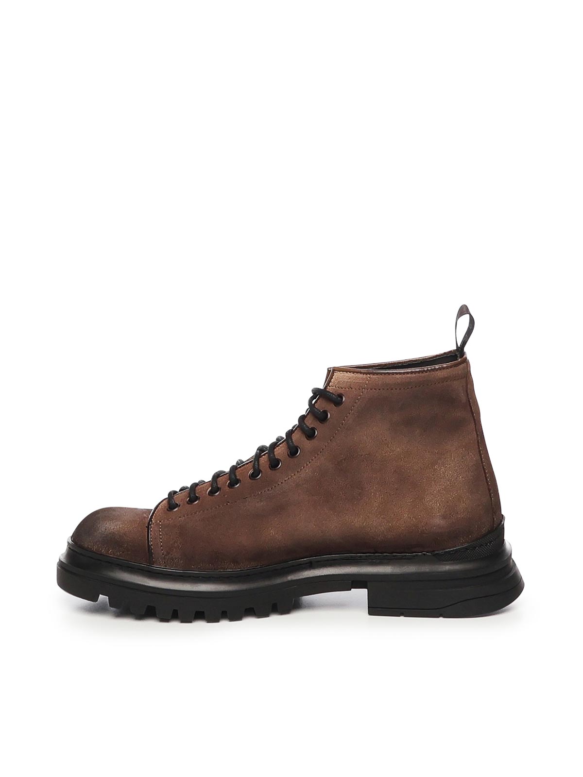 Giuliano Galiano Ronnie Suede Shoes In Brown