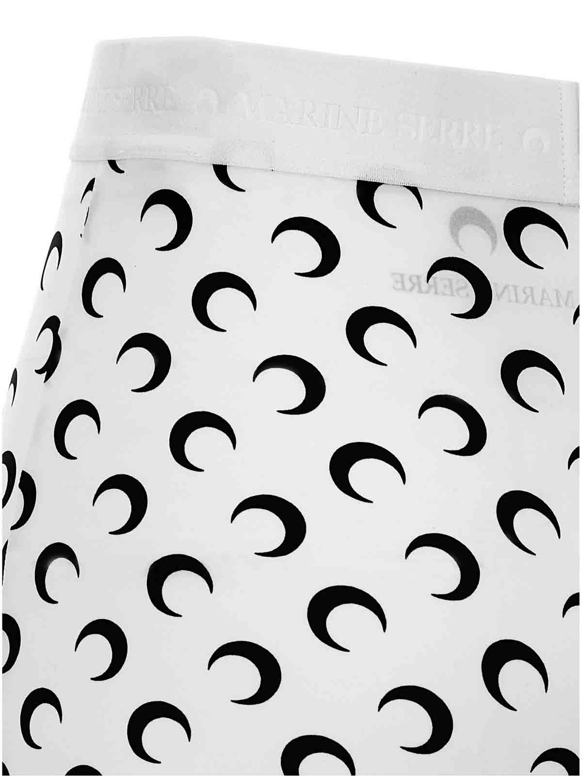 Marine Serre Moon Printed Jersey Leggings In White