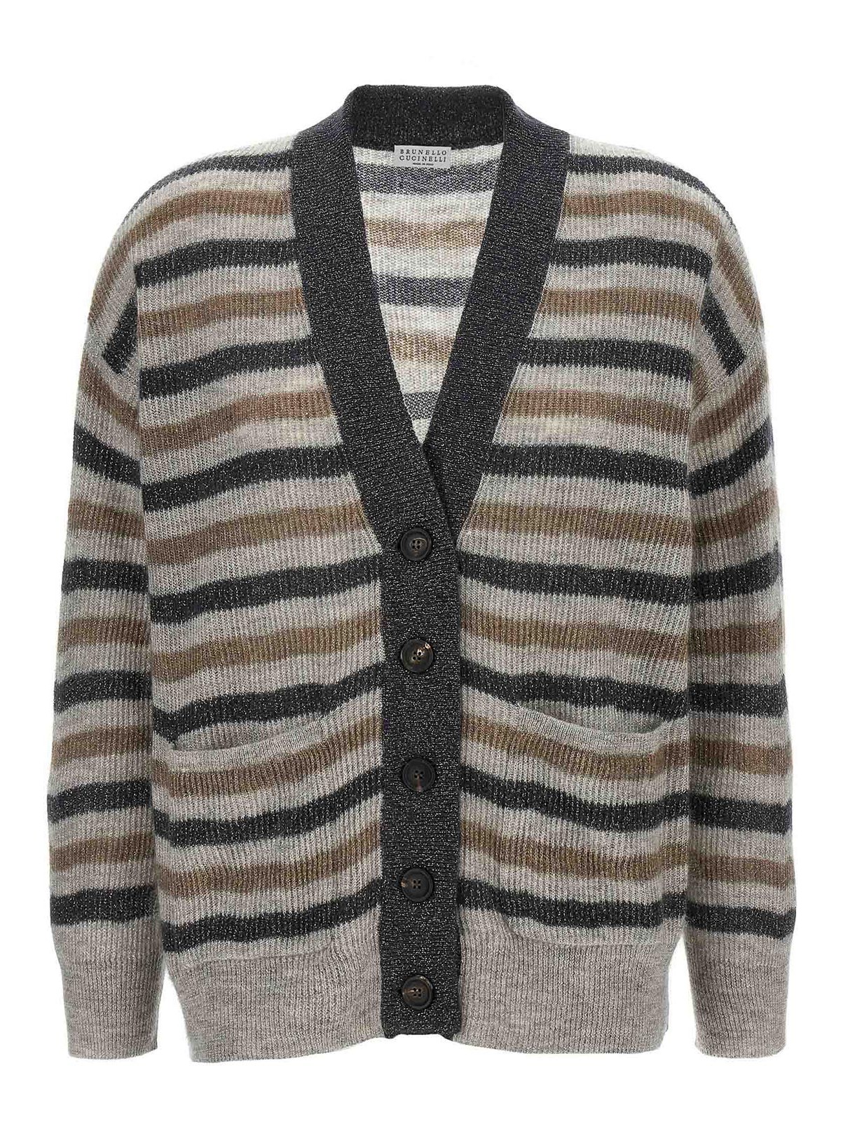 Brunello Cucinelli Lurex Wool Cardigan
