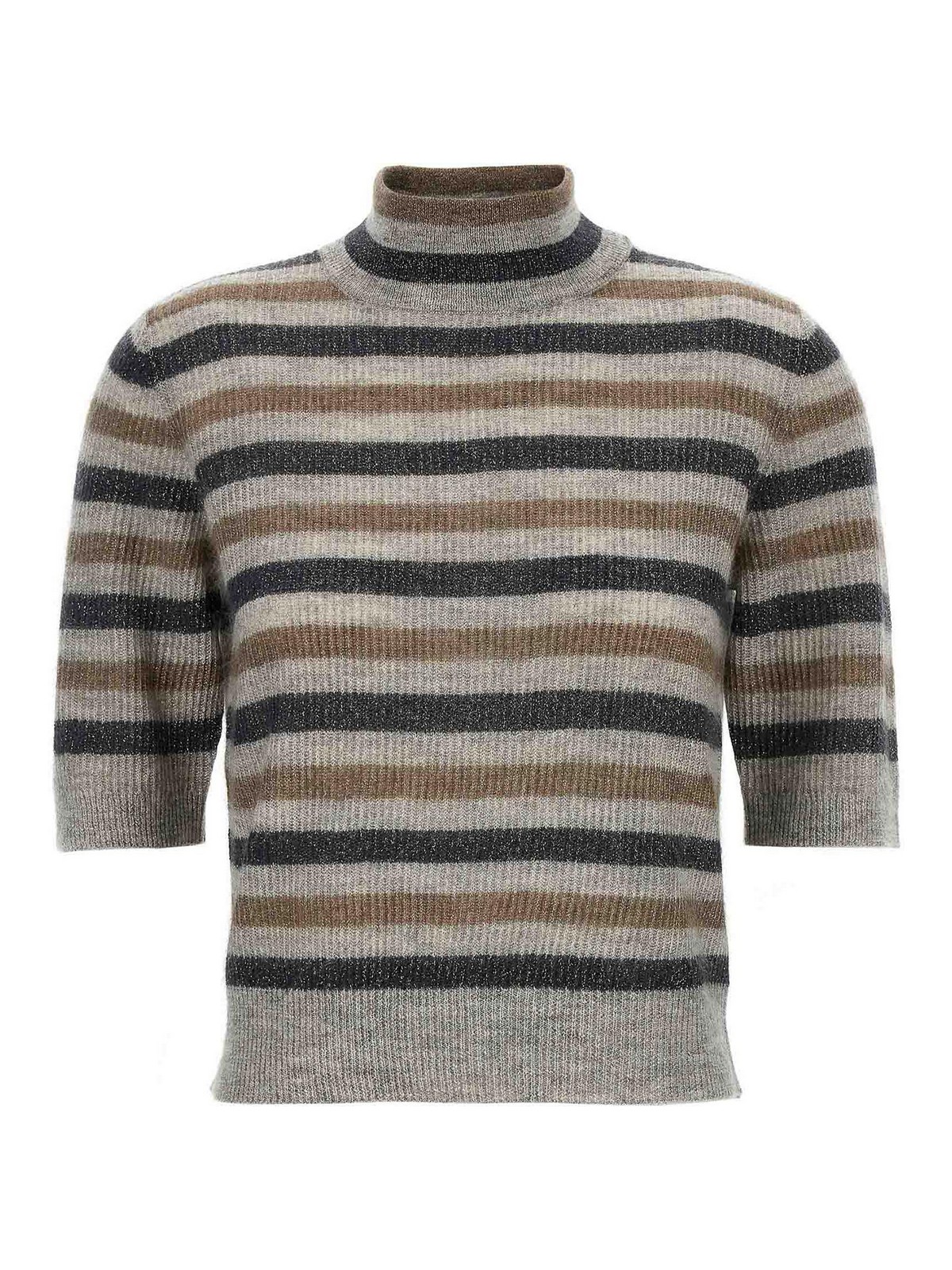 Brunello Cucinelli Lurex Wool Cropped Sweater