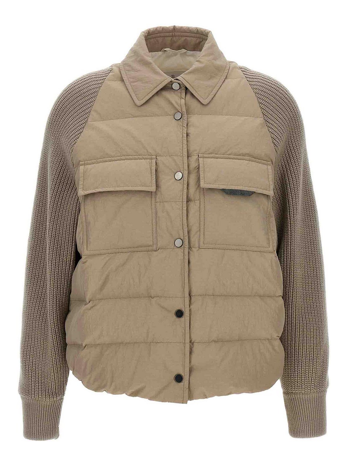 Brunello Cucinelli Two-material  Down Jacket