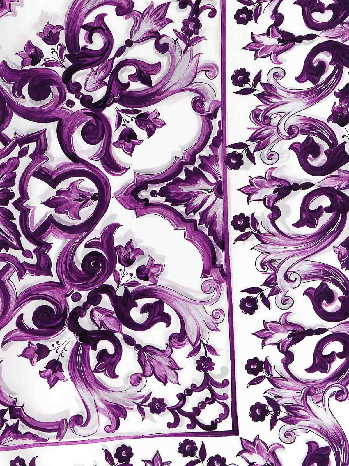 スカーフ Dolce & Gabbana 'Maiolica' print scarf (FN092RGDAOY HP3ON) DOLCE & GABBANA Maiolica Printed Silk Twill Scarf Dolce