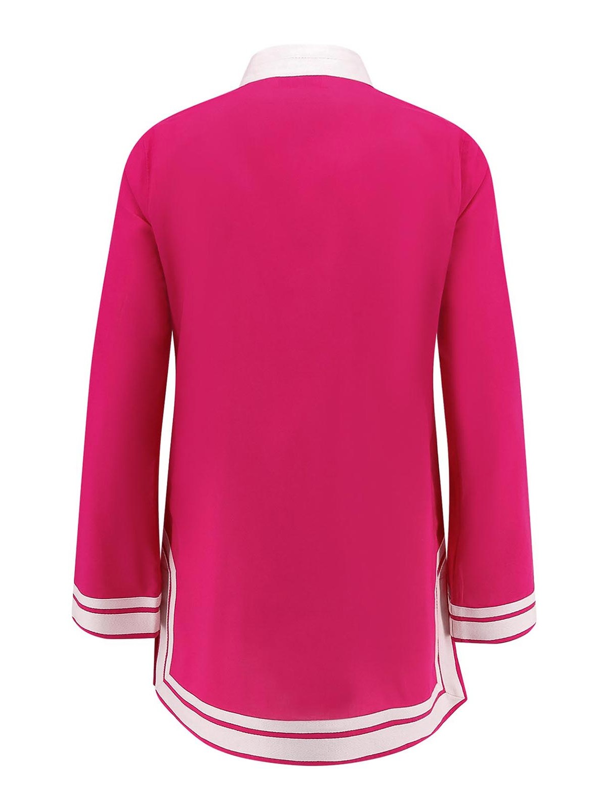 Tory Burch Cotton Short Dress With Contrasting Profiles