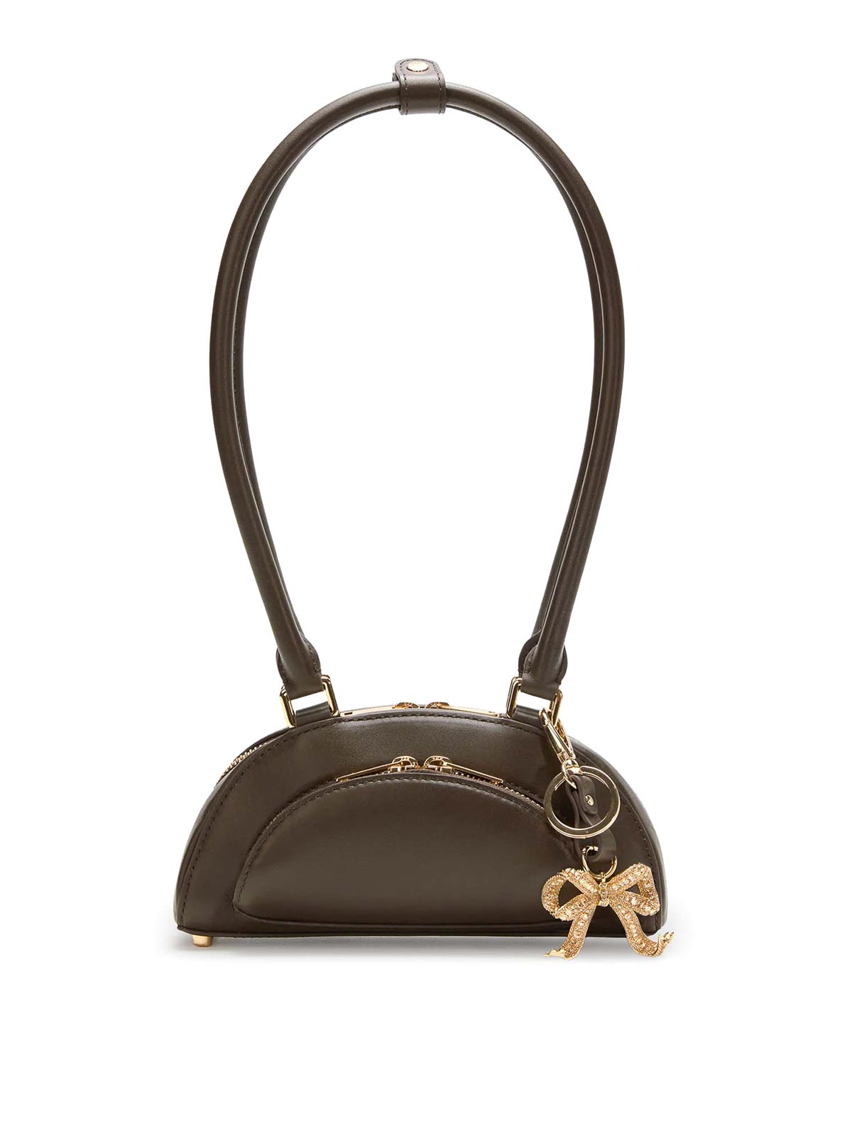 Self-portrait Leather Shoulder Bag With Charms