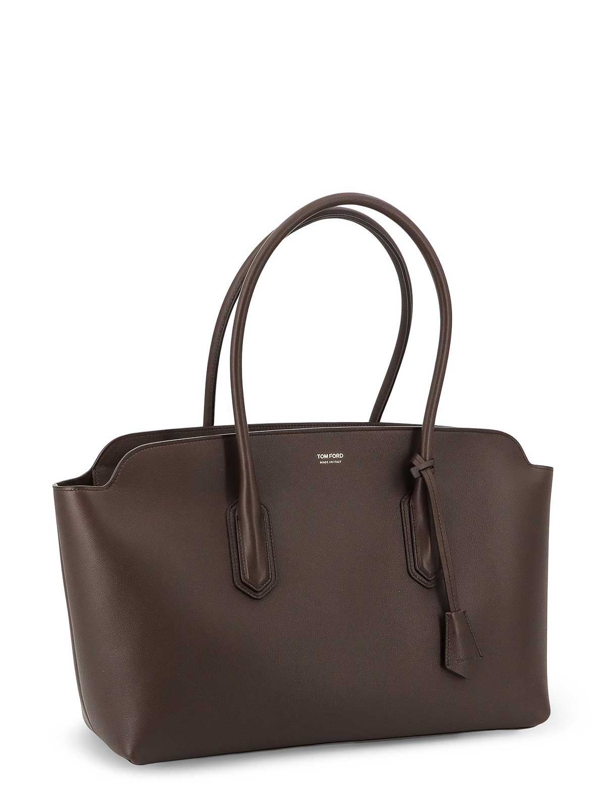 ショルダーバッグ・ポシェット Tom Ford Leather Shoulder Bag With Logo TOM FORD Logo Shoulder Bag | Black | FARFETCH CA