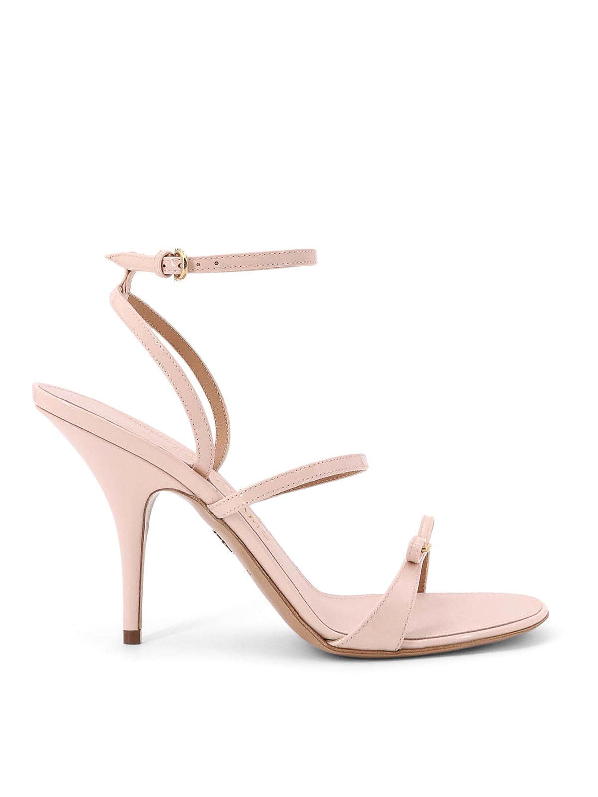 【FERRAGAMO】 Ariel leather sandal Ferragamo Ariel 95 Sandals in painted leather | 01K044782881