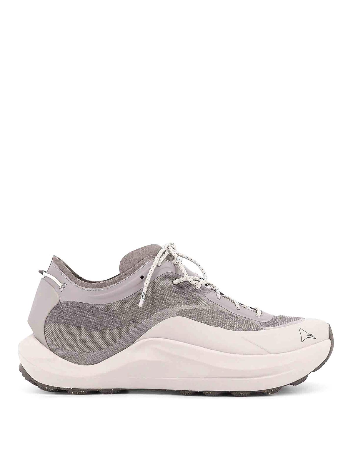 Roa Men Sella Low-top Nylon Sneakers In Gray
