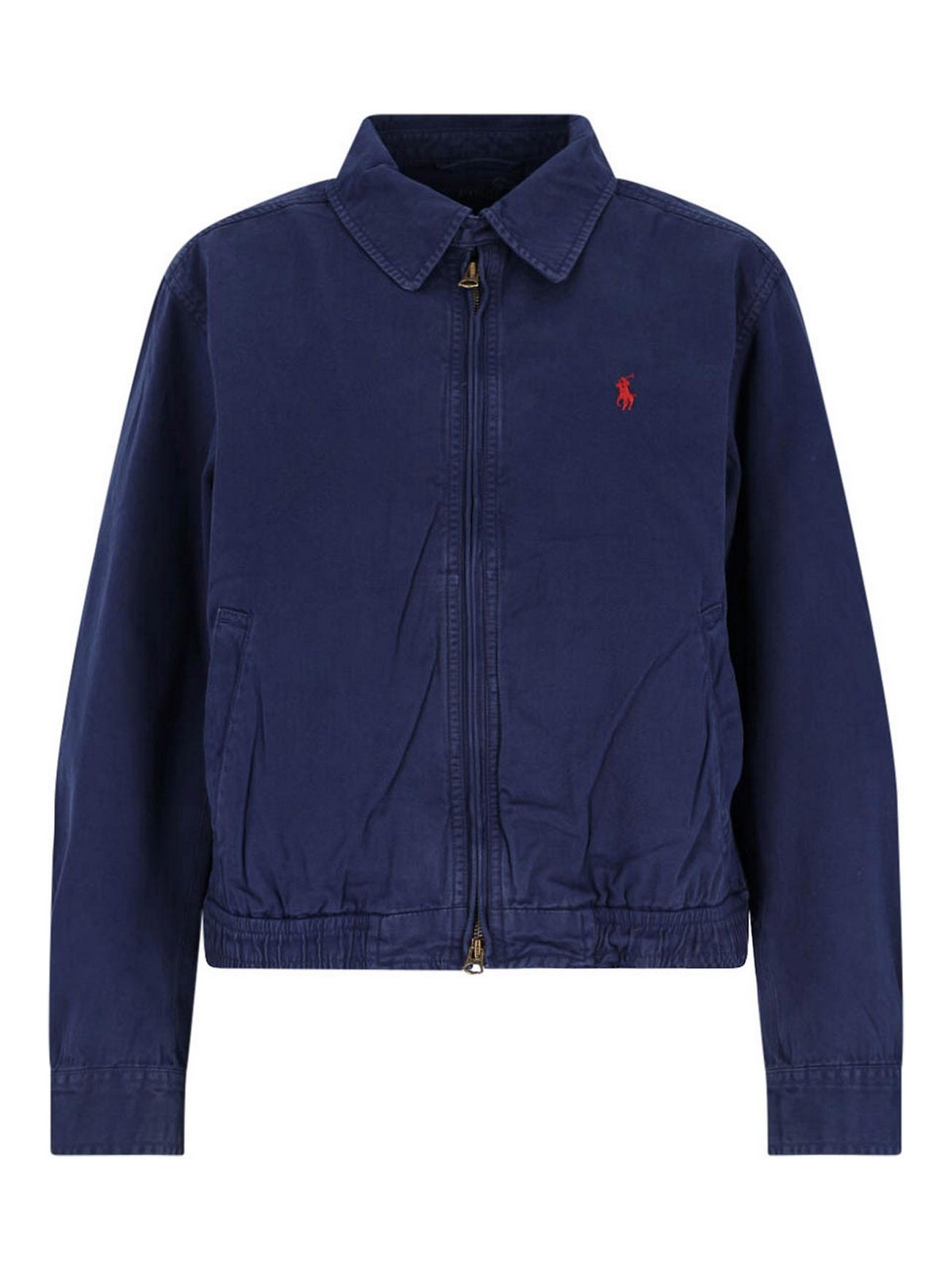 ジャケット・アウター Polo by Ralph Lauren sweat full zip JKT Polo Ralph Lauren Jacket Collared Khaki Tan S Lightweight