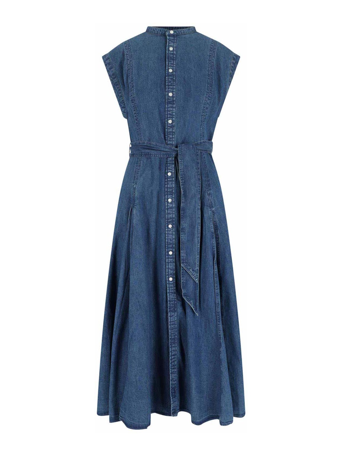 Polo Ralph Lauren Abito Midi In Denim