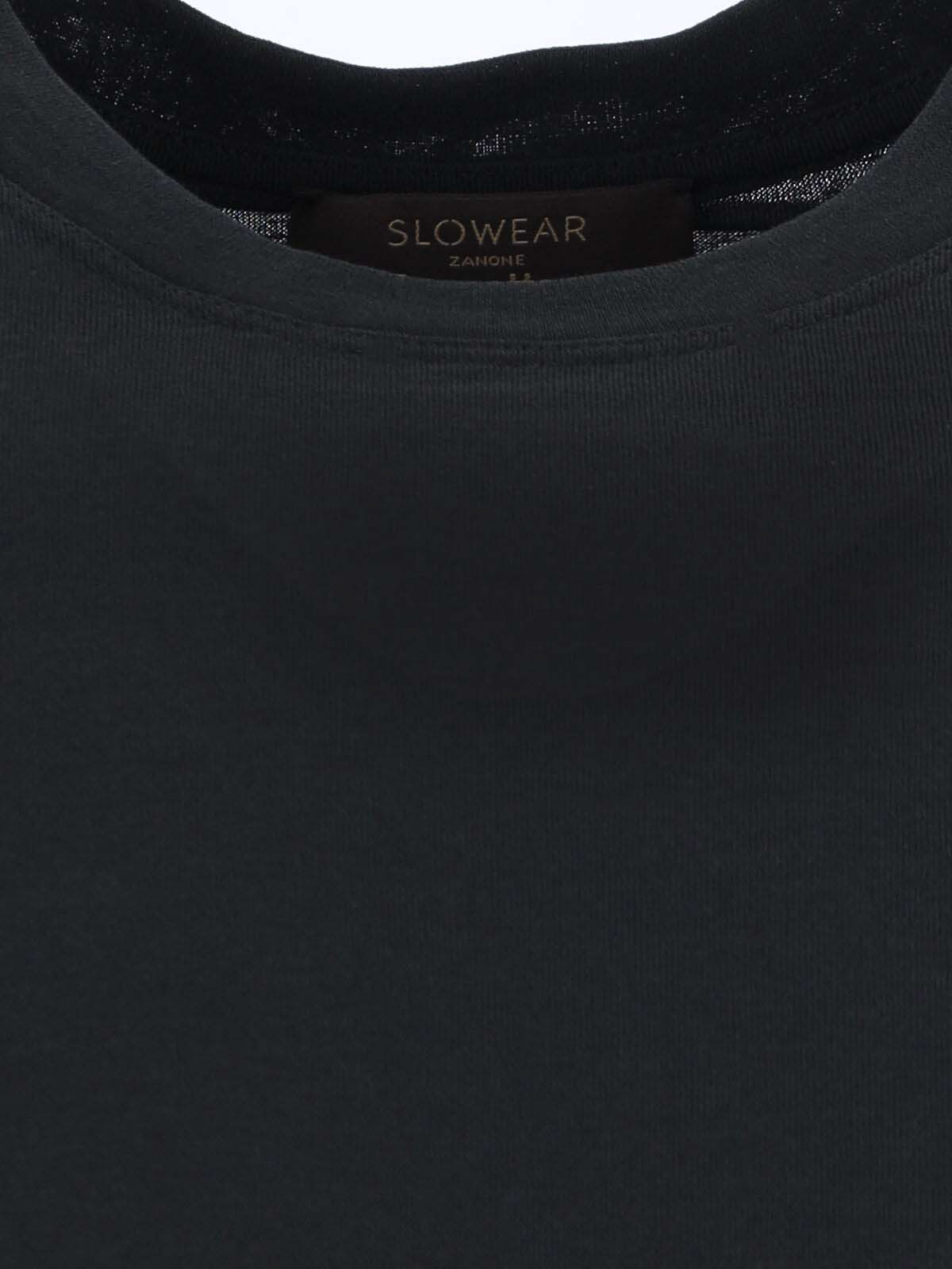 Tシャツ・カットソー ZANONE Men T-shirt Black 815194ZG380 Z0015 Zanone T-Shirt - Black - Men | 815214ZG380Z0015 | thebs.com