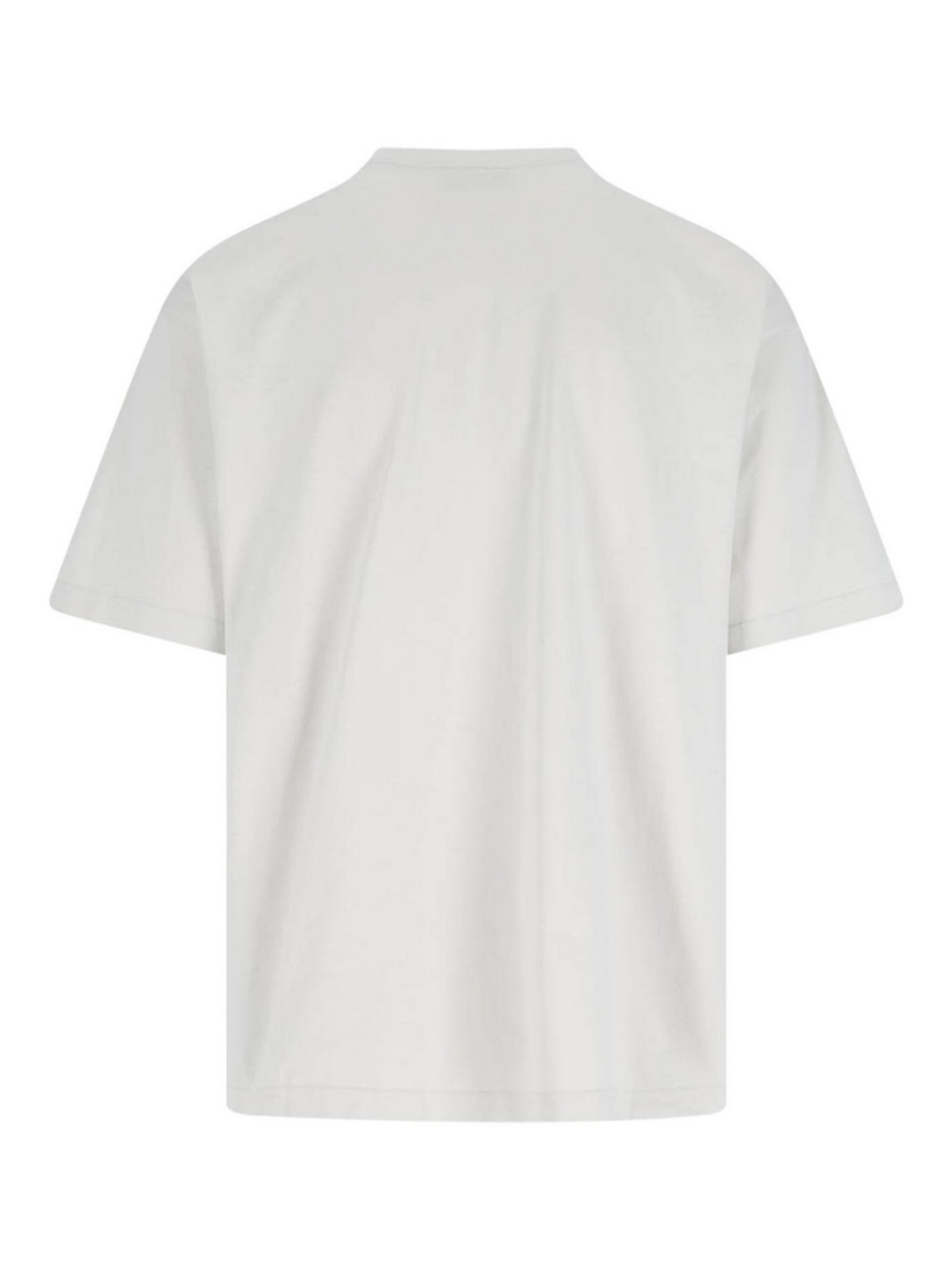 Balenciaga Bb Logo Oversized Distressed T-shirt In White