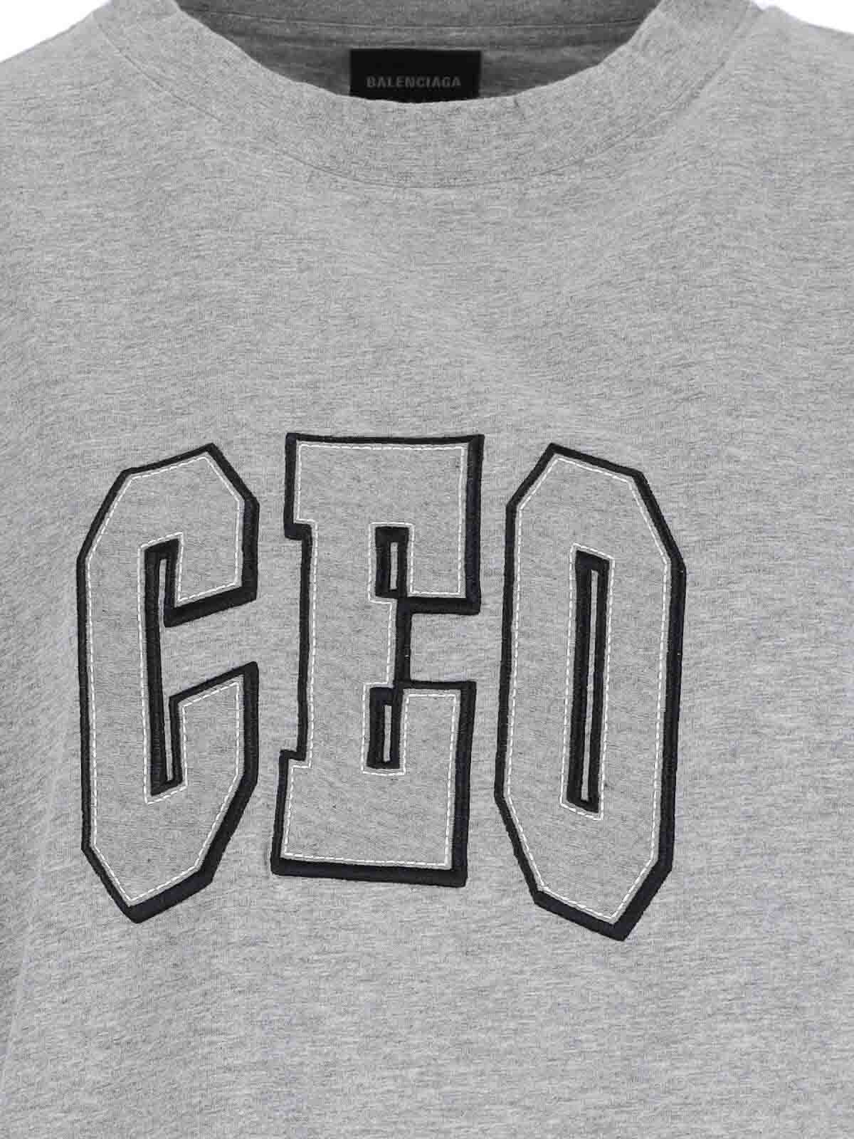 Balenciaga T-Shirt - Grey - Women | 826344TSVP31300 | thebs.com