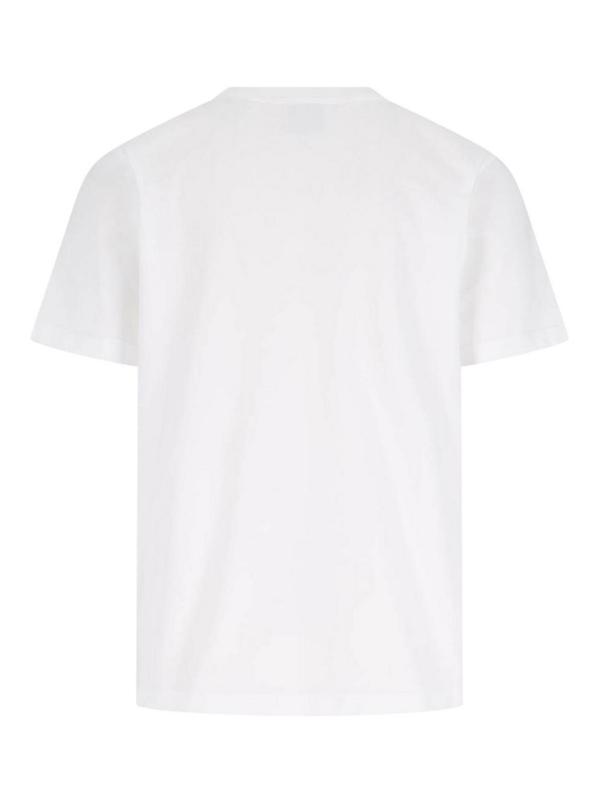 Casablanca Cotton Crew Neck T-shirt With Graphic Print In White
