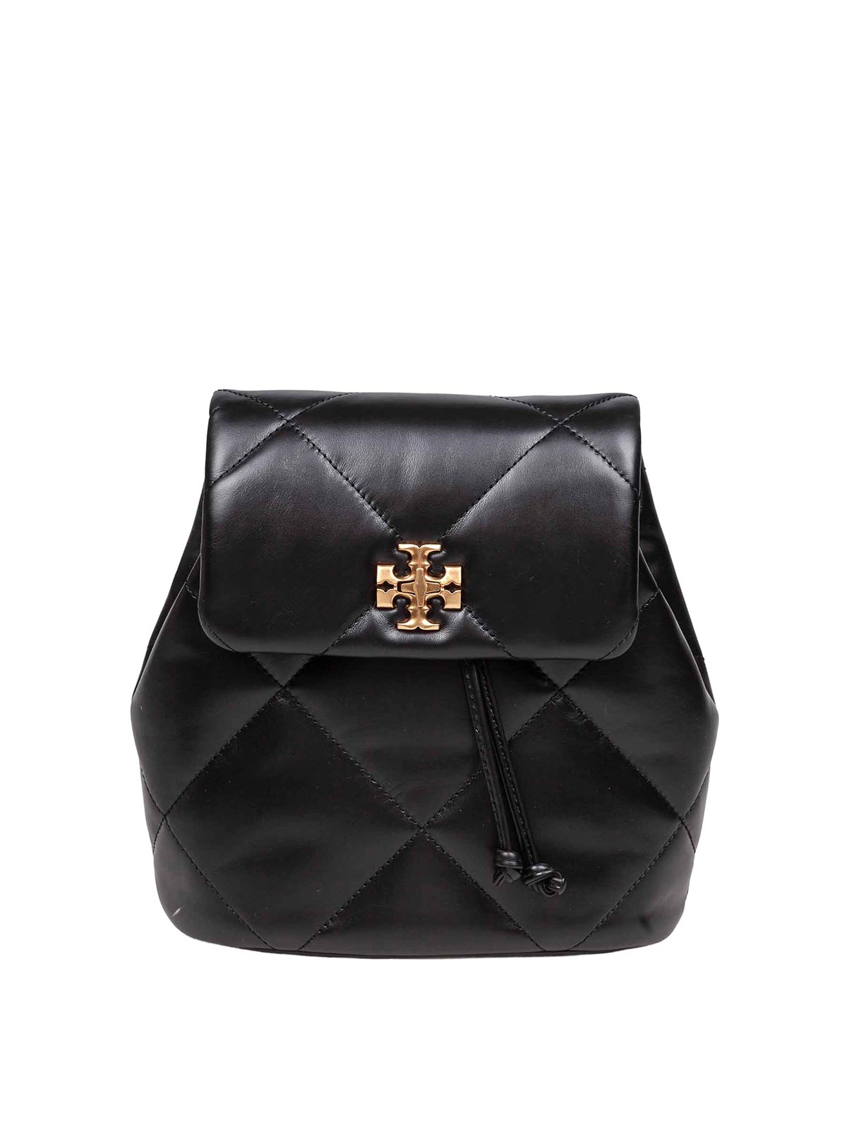 Tory Burch Mini Kira Diamond Backpack In Black Leather