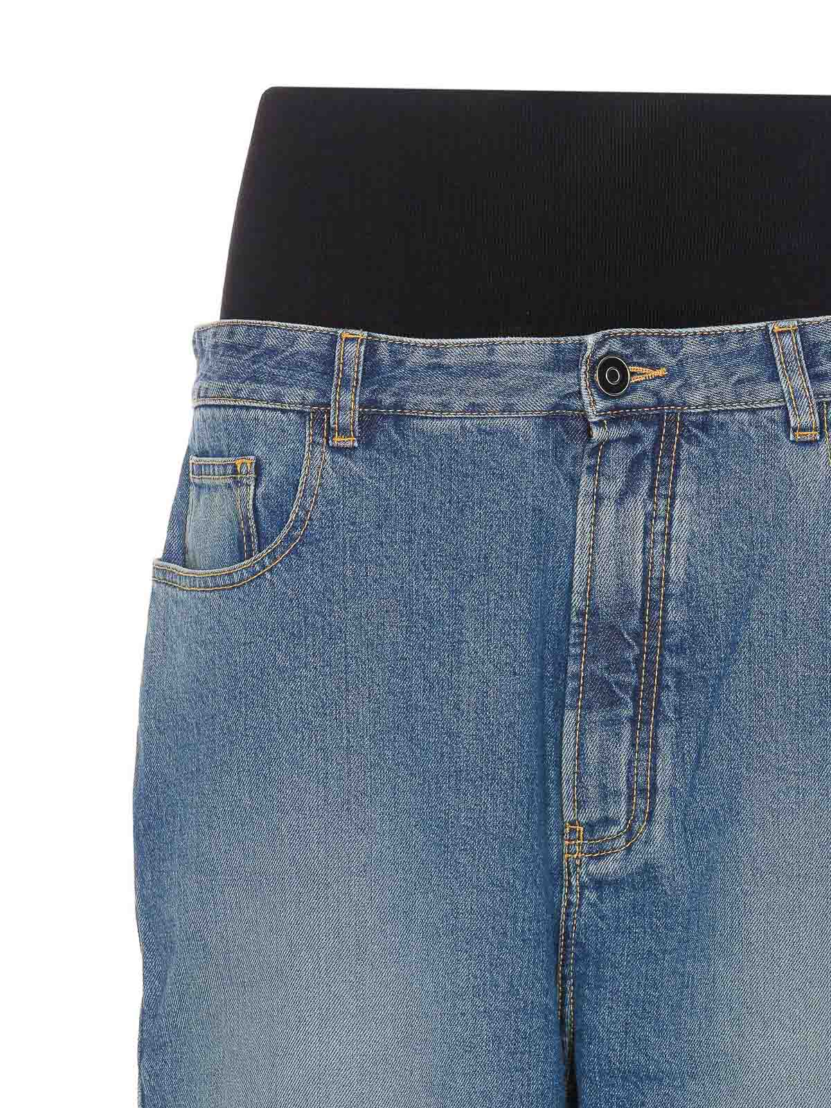 パンツ ALAIA Women Straight Pants AA9P0155T5364DE Blue Alaïa high-rise straight-leg Jeans | Blue | FARFETCH