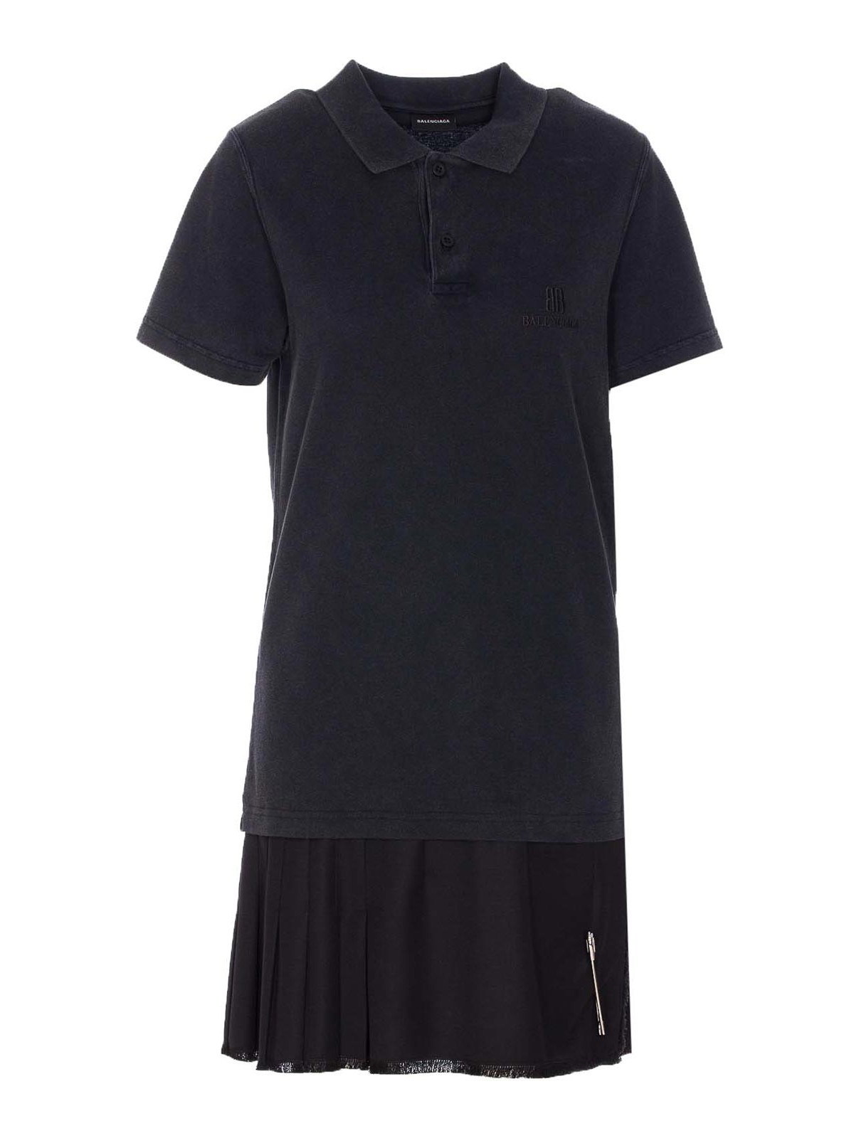 ワンピース BALENCIAGA LAYERED POLO MINI DRESS Balenciaga Layered Mini Polo Dress In Black | ModeSens