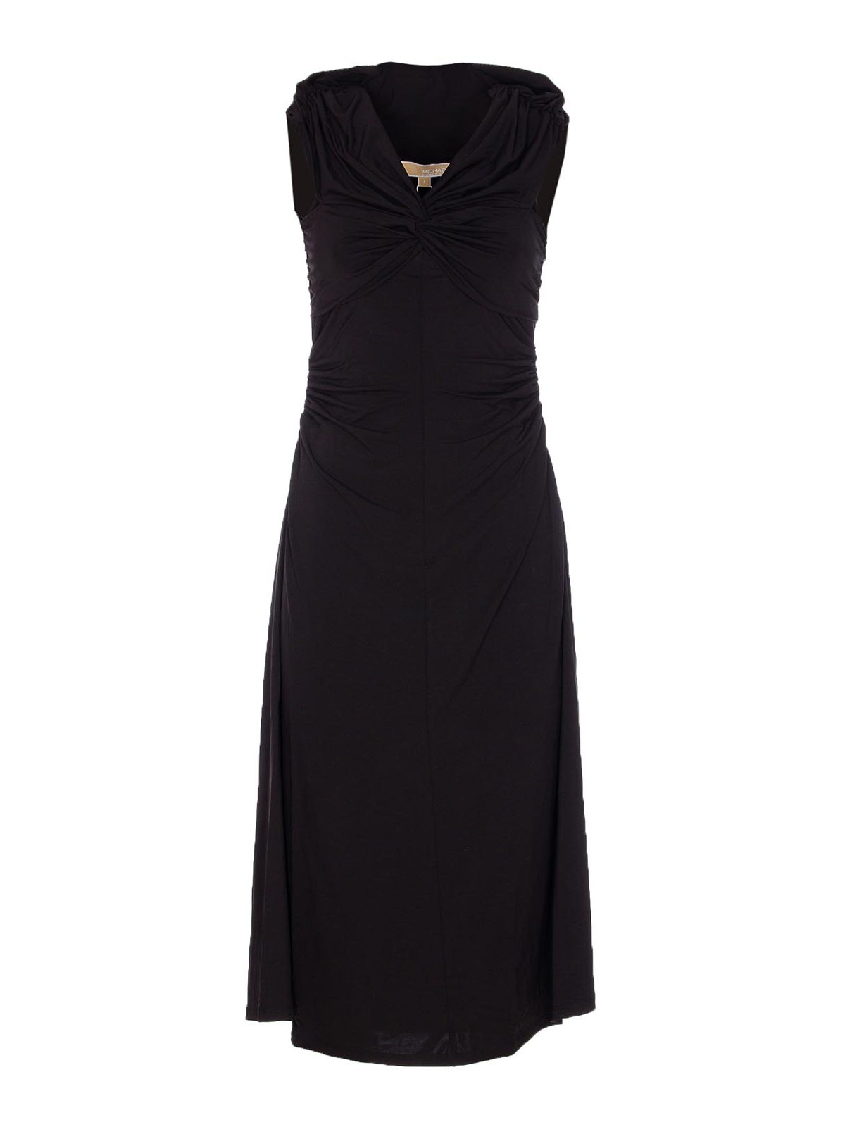 Michael Michael Kors Black Off Shoulder Midi Dress