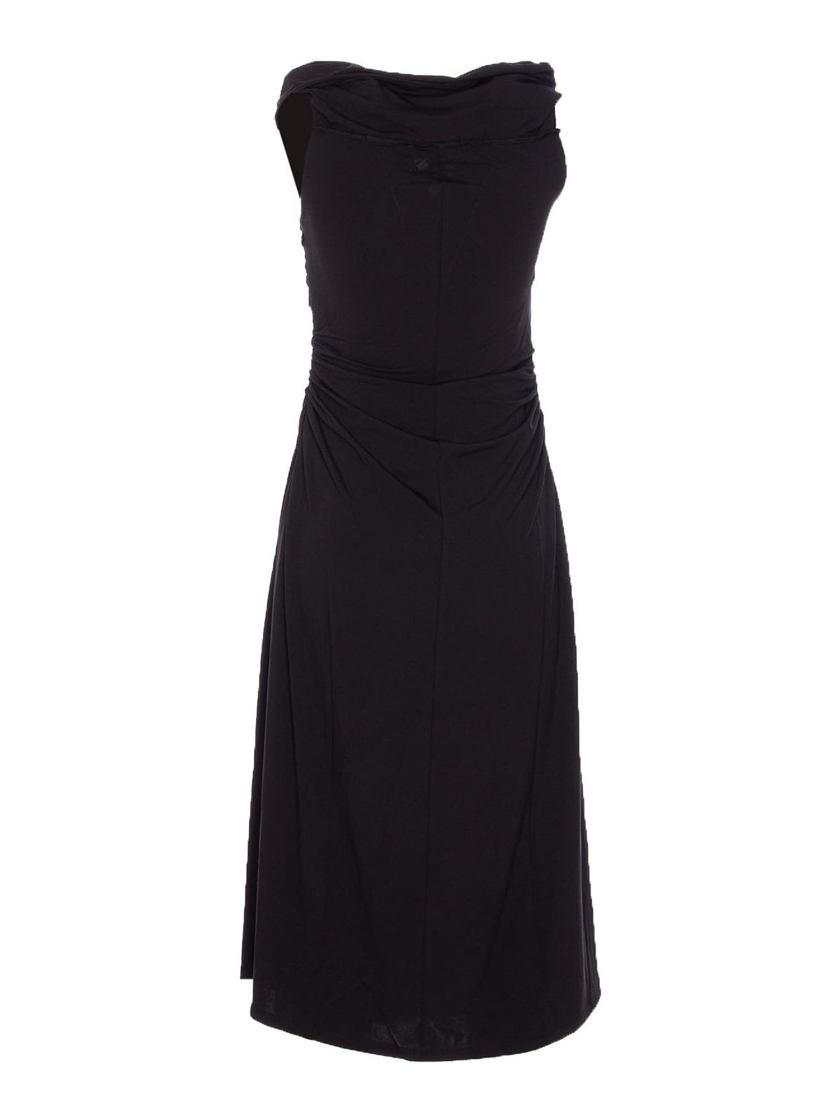 Michael Michael Kors Black Off Shoulder Midi Dress