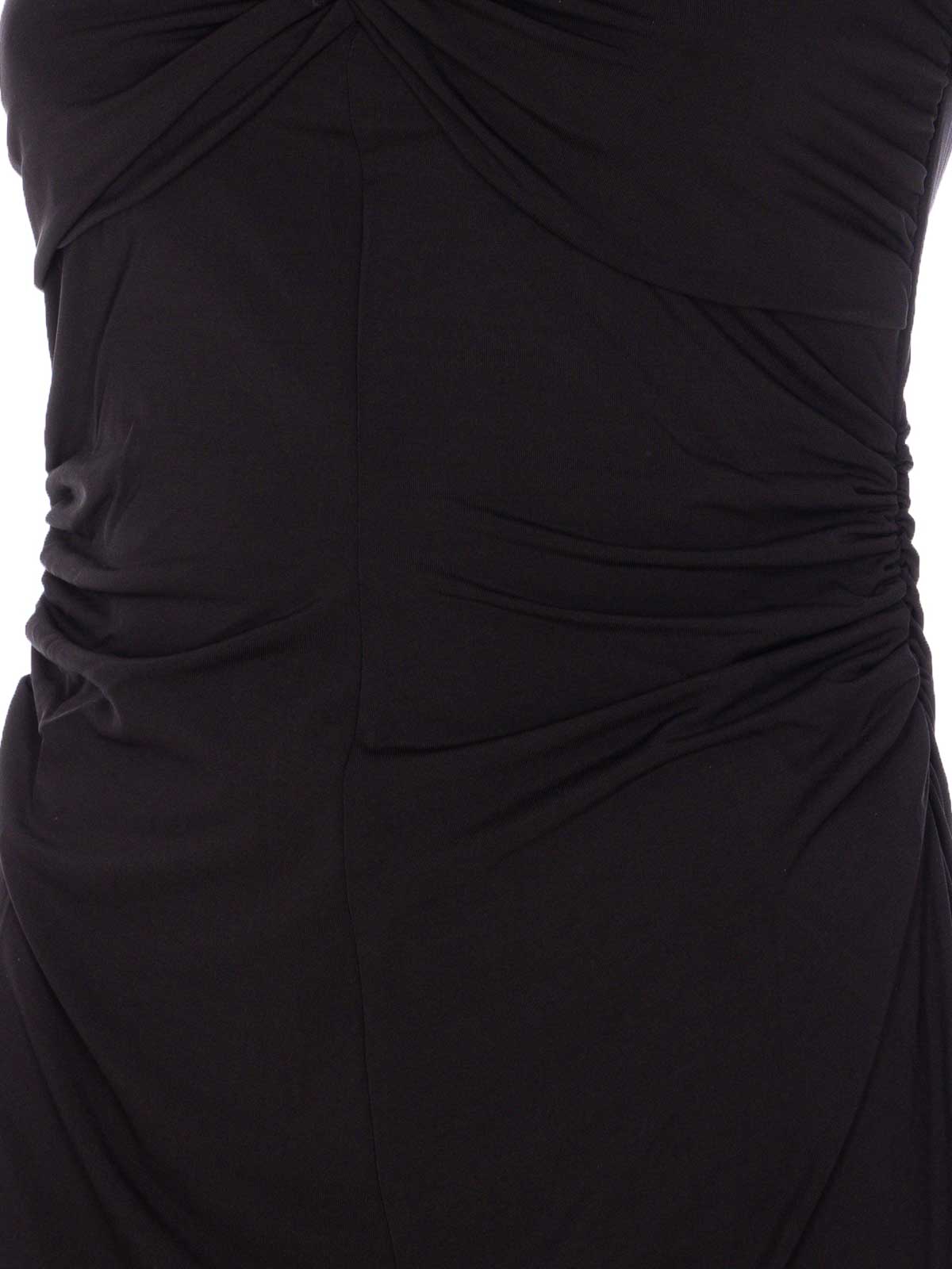 Michael Michael Kors Black Off Shoulder Midi Dress