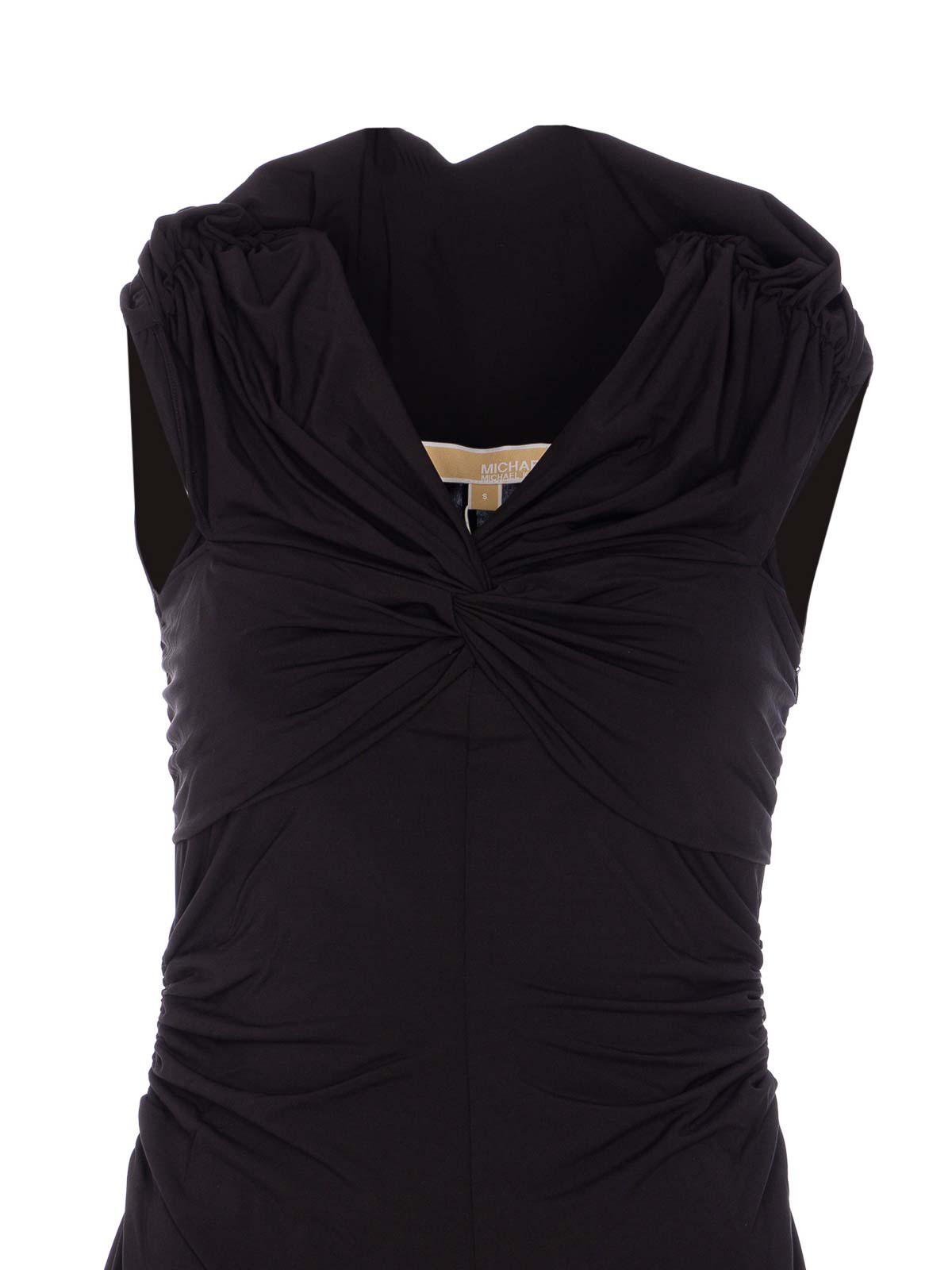 Michael Michael Kors Black Off Shoulder Midi Dress