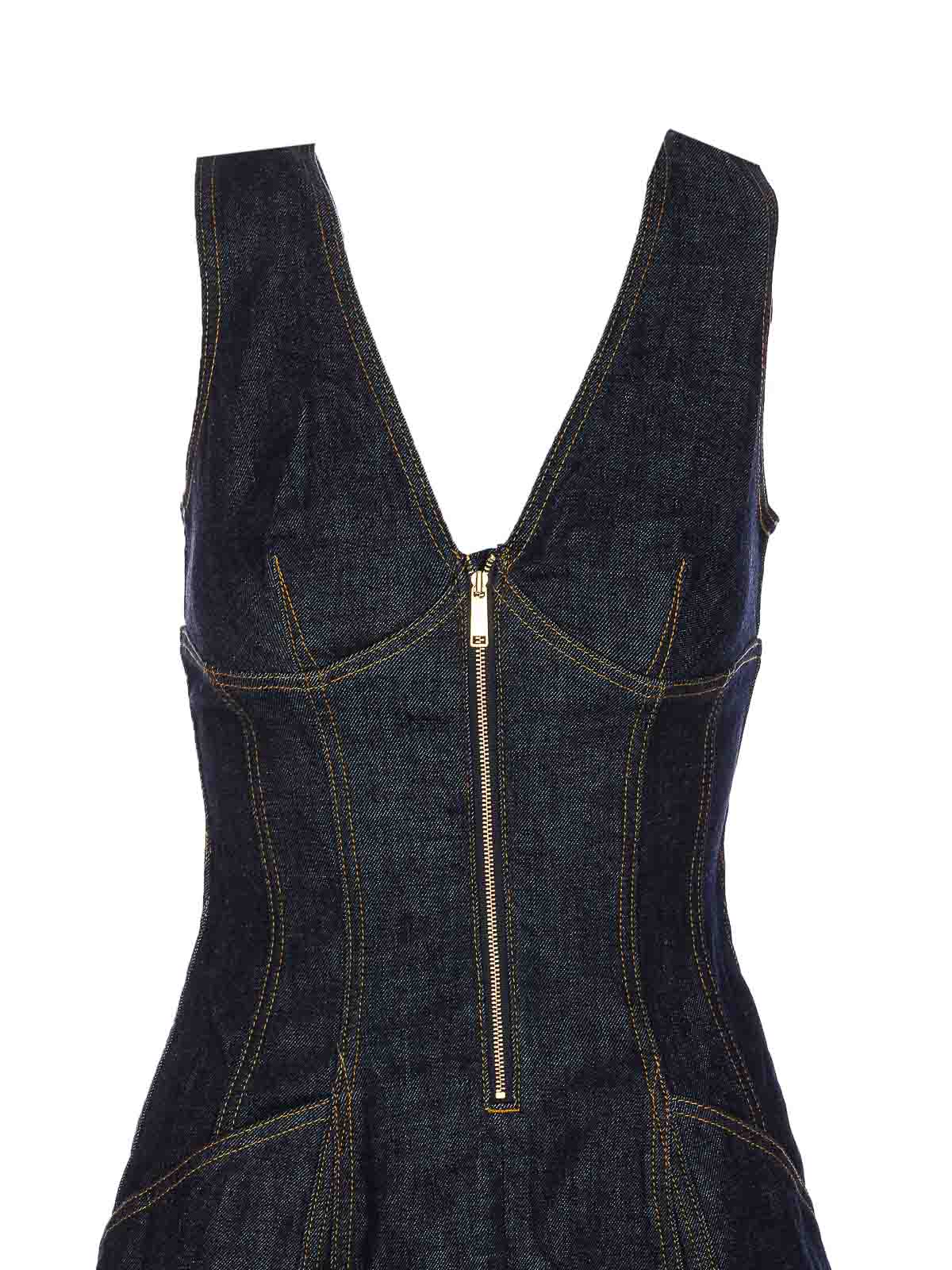 Self-portrait Denim Midi Dress