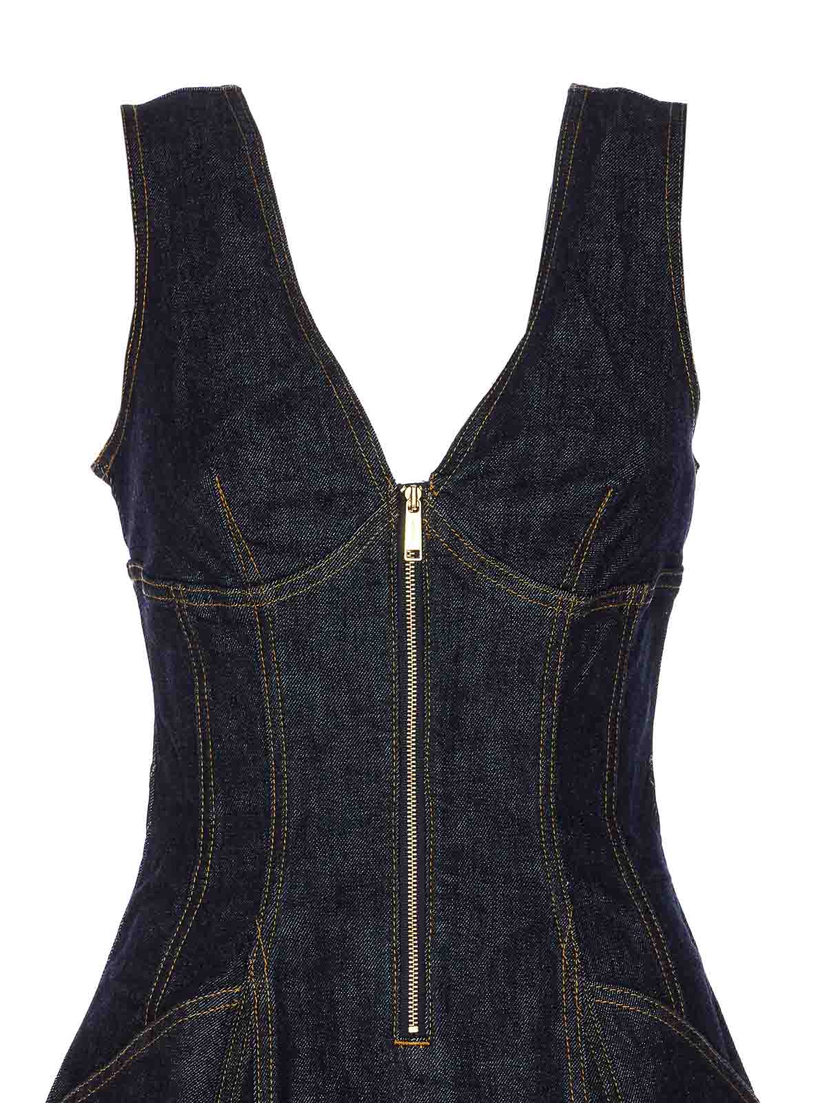 Self-portrait Denim Mini Dress
