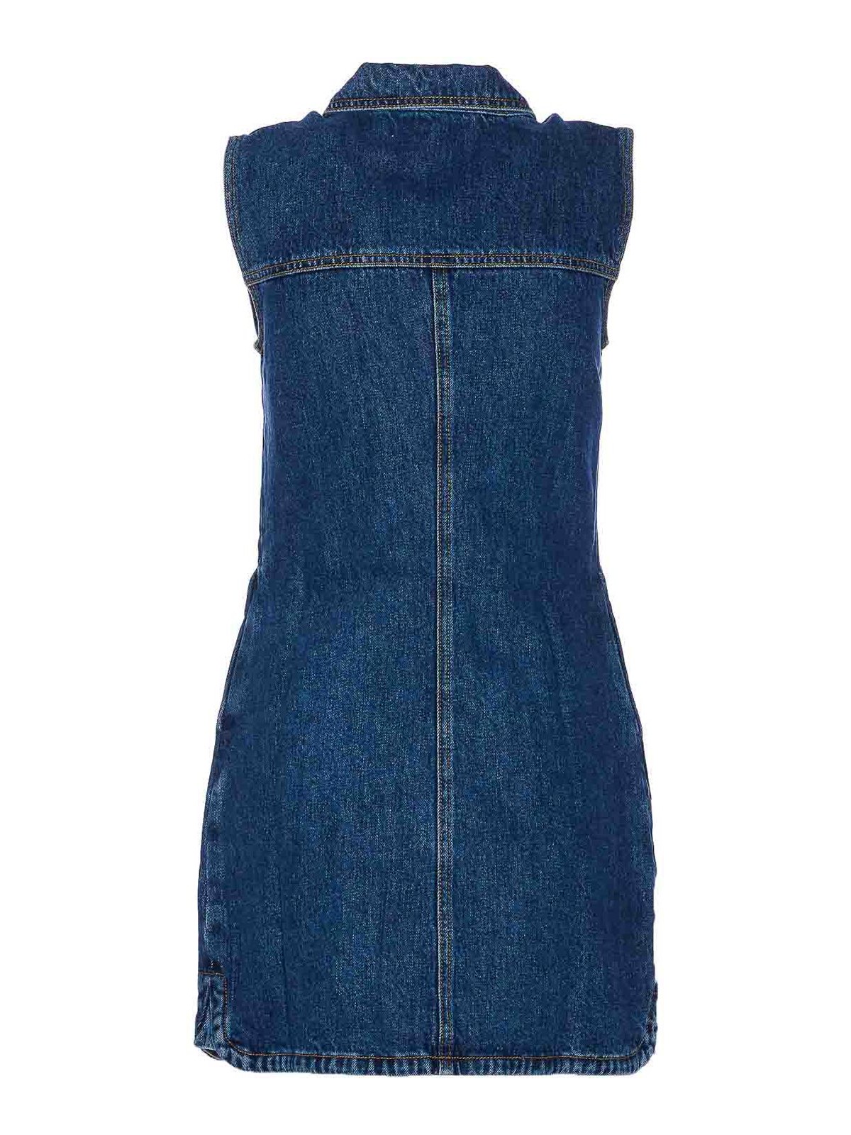 Self-portrait Self Portrait Women Denim Sleeveless Mini Dress