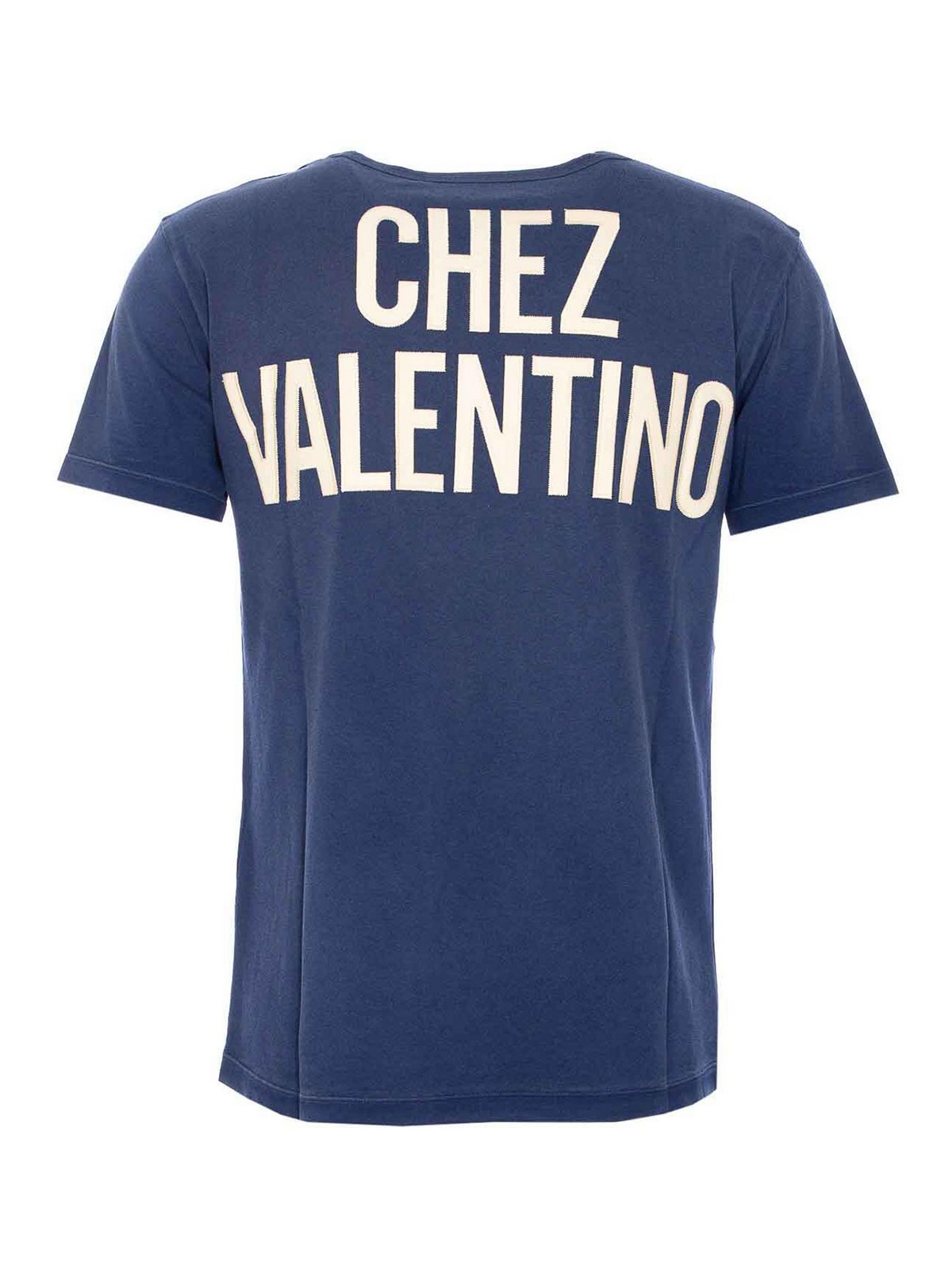 Valentino Garavani Chez Valentino T-Shirt - Blue | MG17EAYDAEW