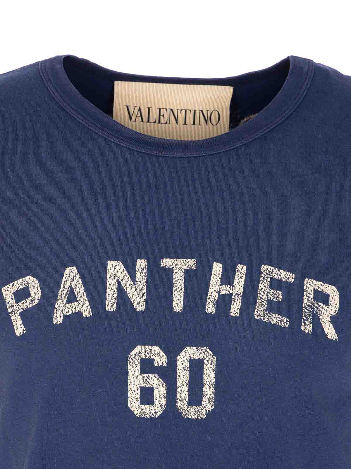 Valentino Garavani Chez Valentino T-Shirt - Blue | MG17EAYDAEW