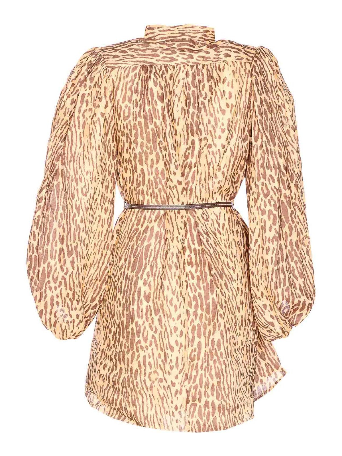 Zimmermann Leopard Print Cascadian Blouse