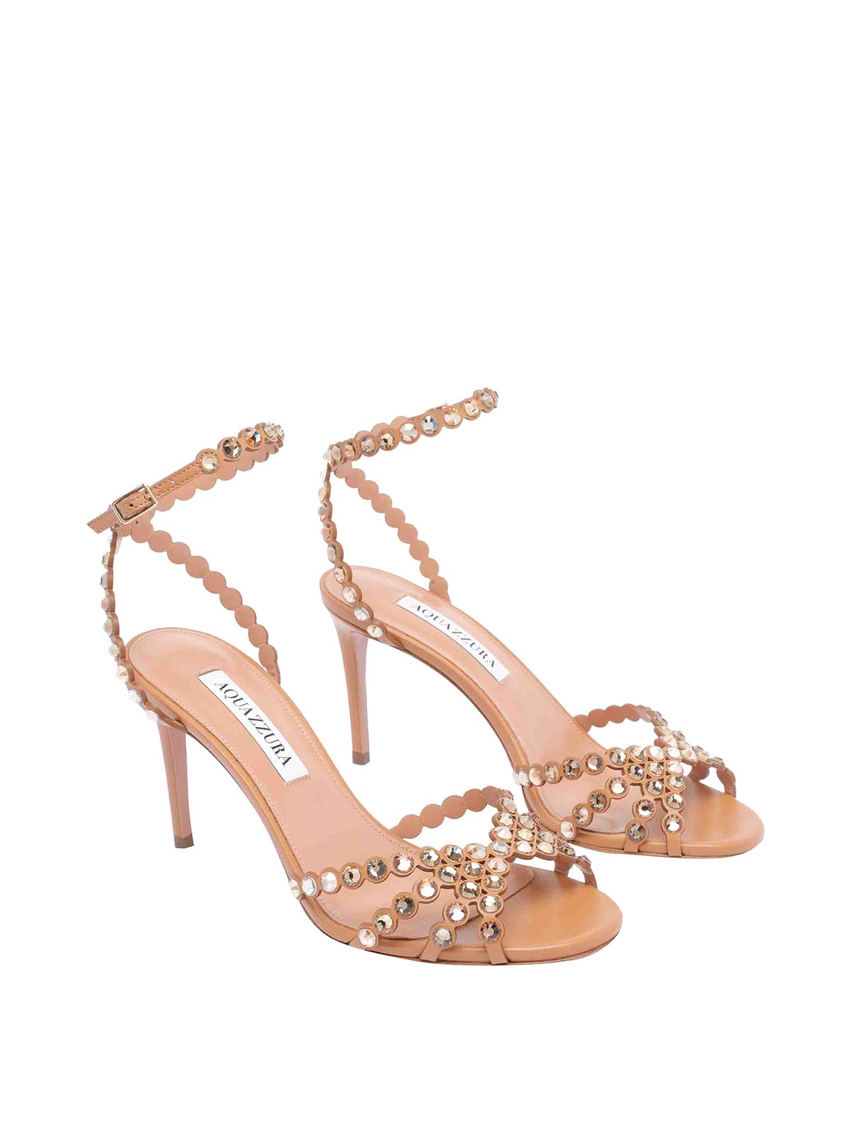 サンダル・ミュール Aquazzura TEQUILA PUMP SANDALS Aquazzura Tequila Pump Sandals - Beige - Women | TQLMIDS0NAPLTC