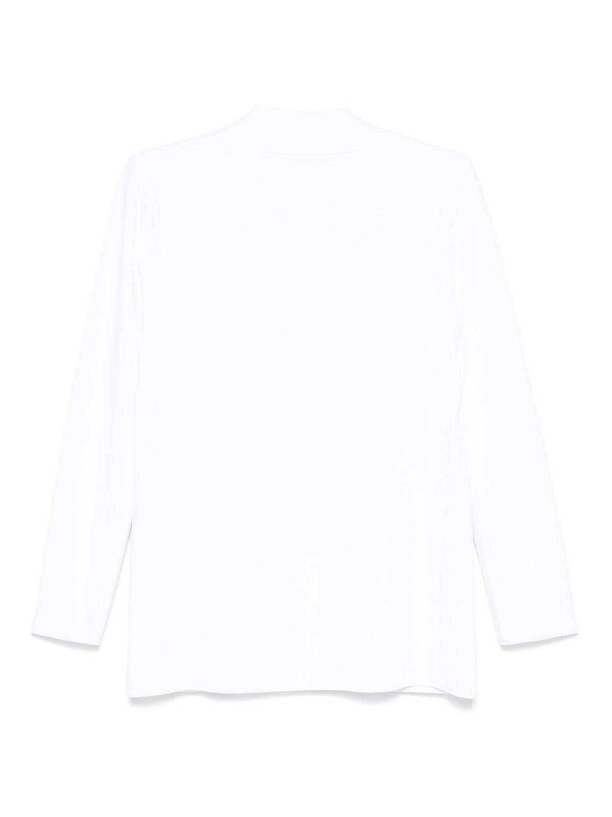 D Exterior White Blazer With Shoulder Pads In White