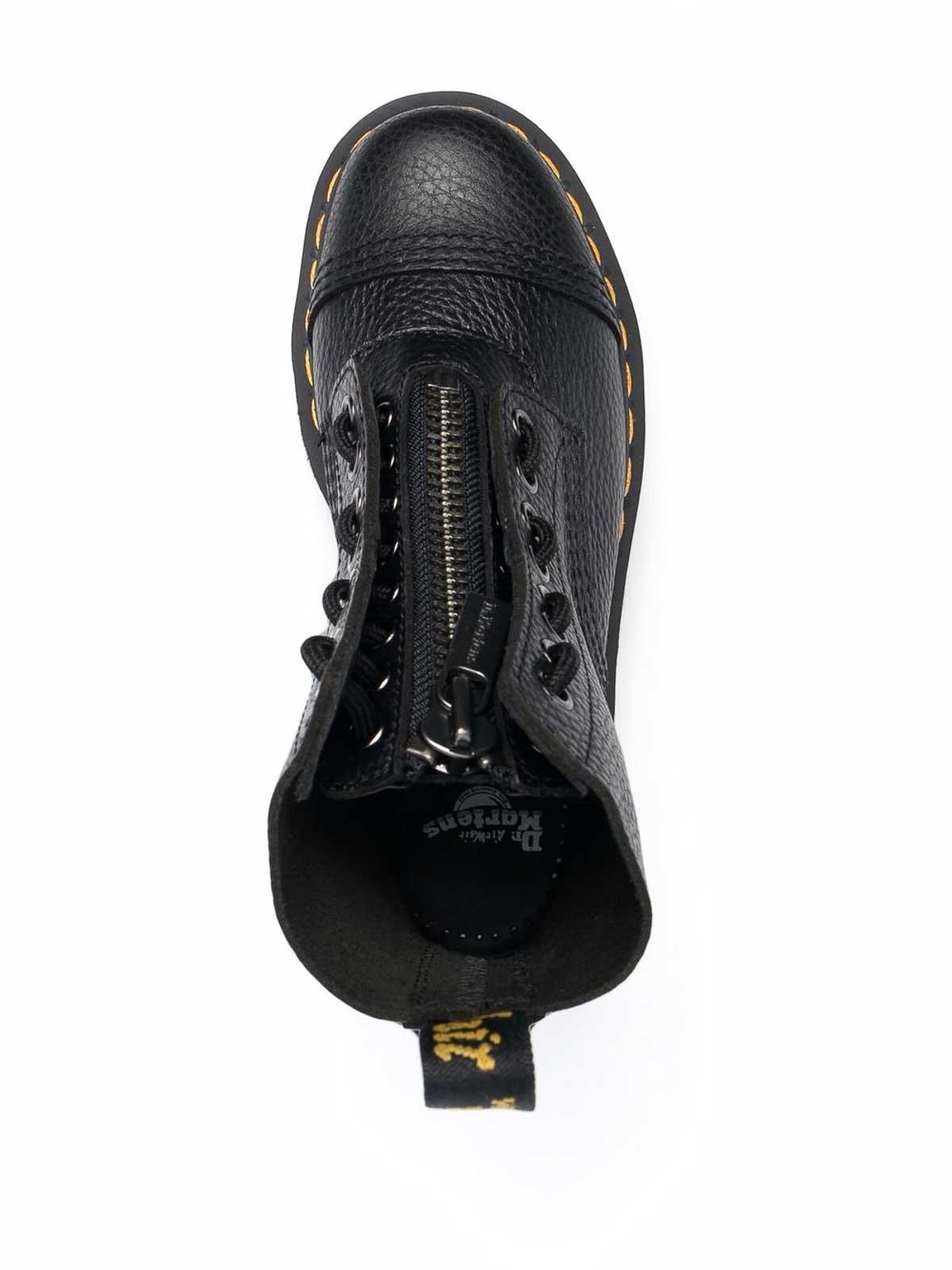 Dr. Martens' Sinclair Black Leather Lace-up Boots In Black