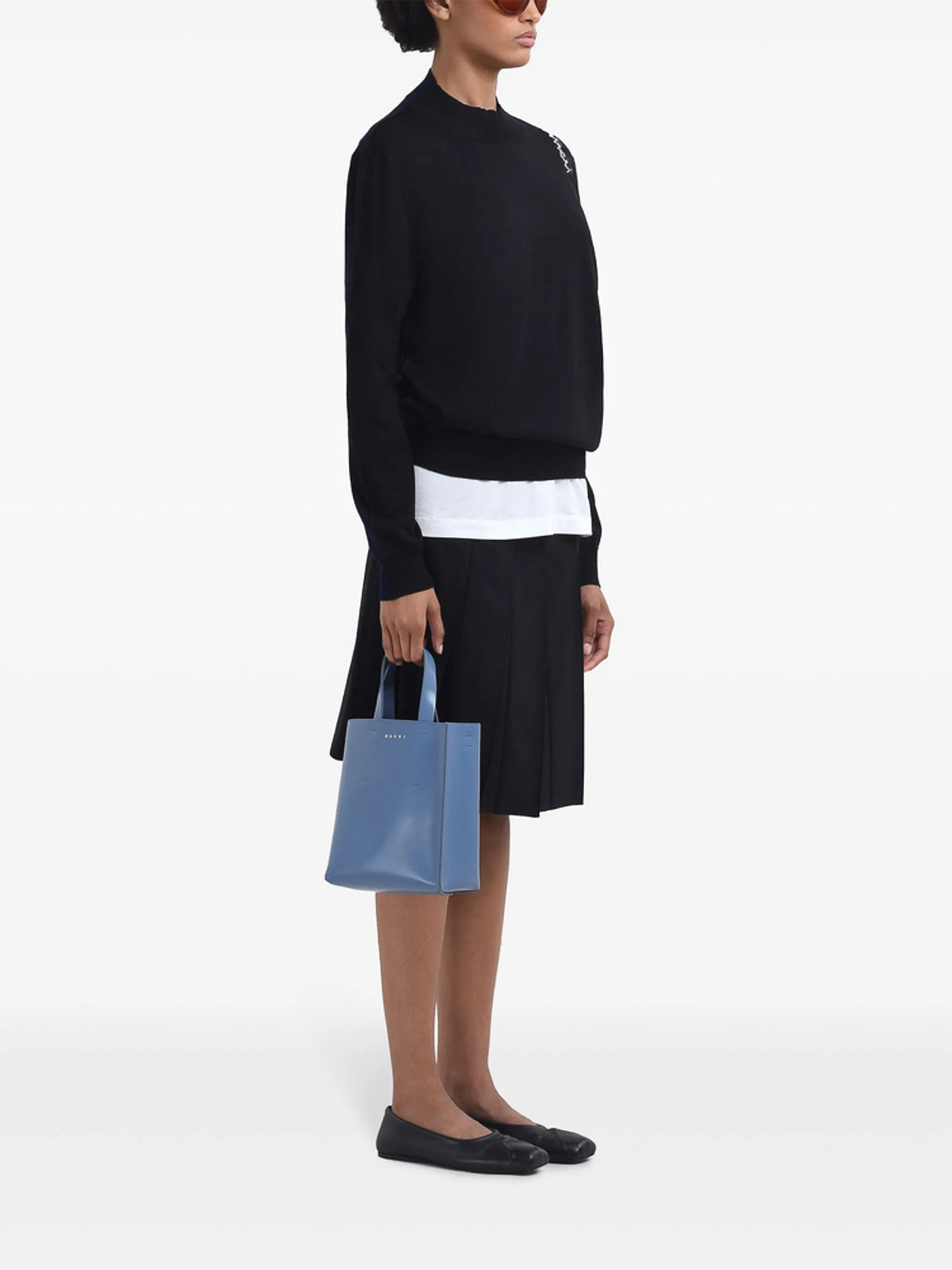 Marni Logo Short-sleeved T-shirt In White