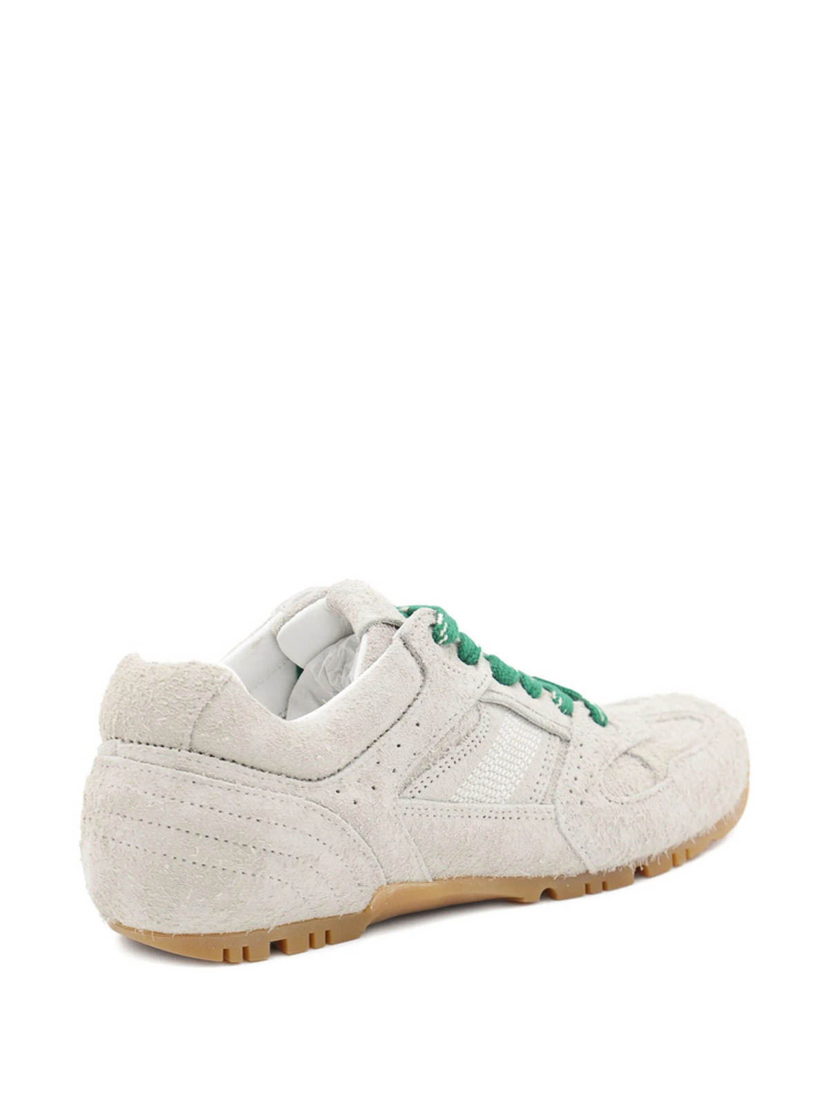 Alohas Tb.56 Suede Fuzzy Light Grey Leather Sneakers In Gray
