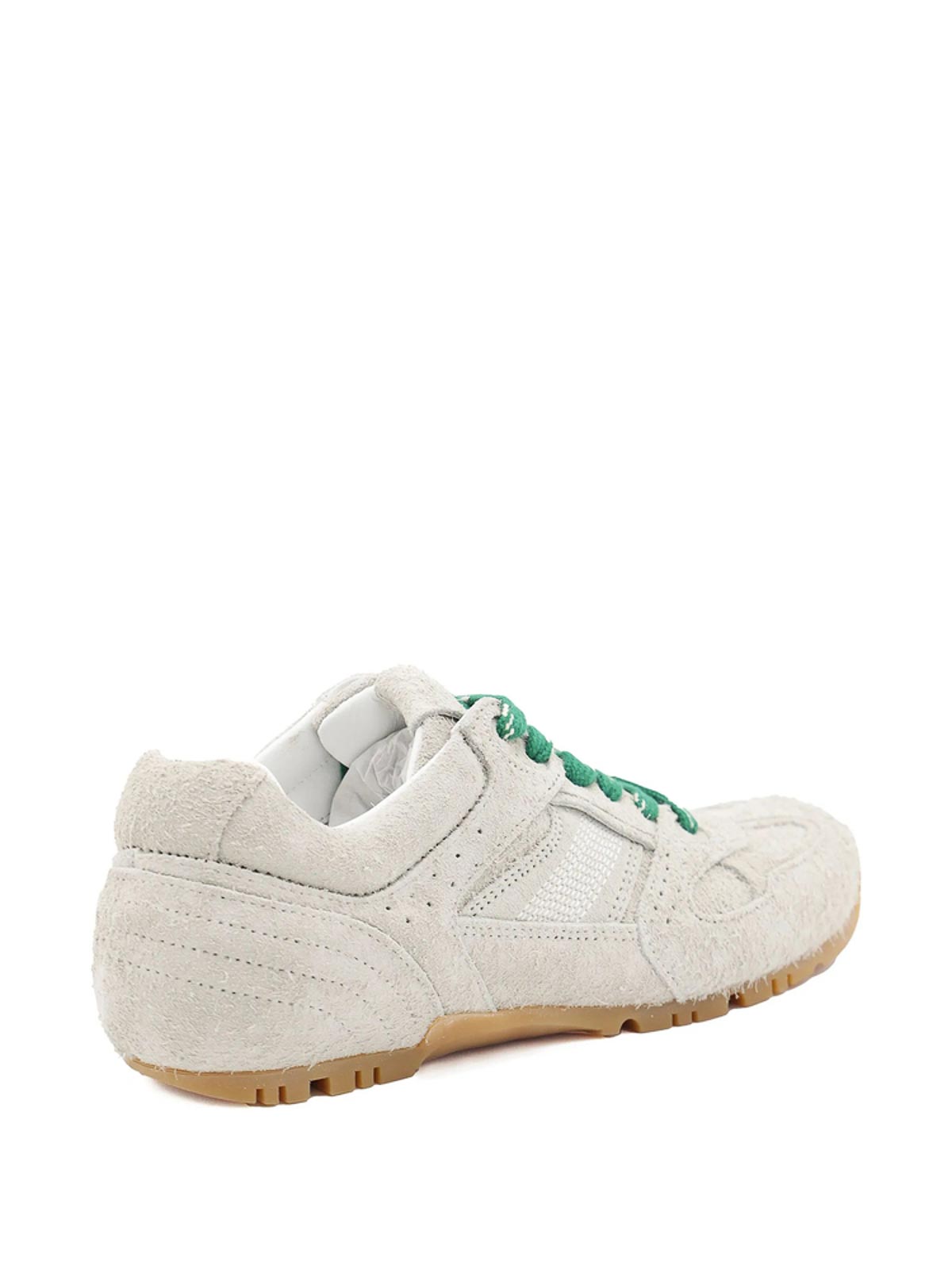 Alohas Tb.56 Suede Fuzzy Light Grey Leather Sneakers In Gray
