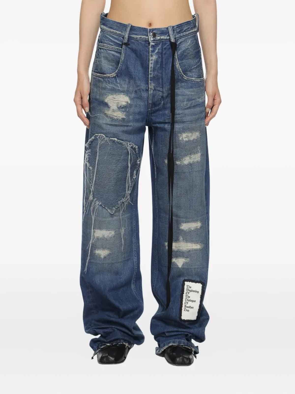 Ann Demeulemeester Claire 5-pockets Comfort Trousers In Multi
